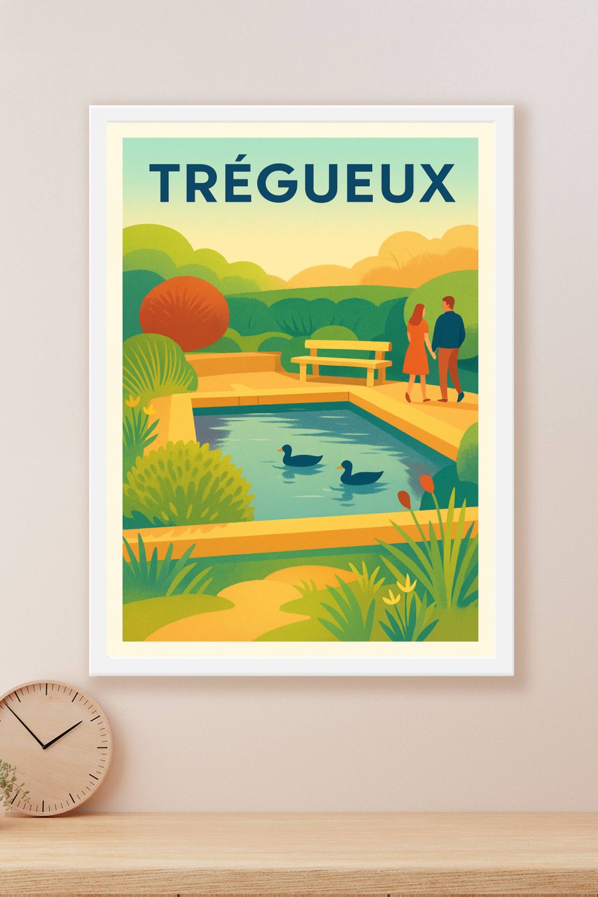Affiche de Tréguueux - Une promenade paisible au parc