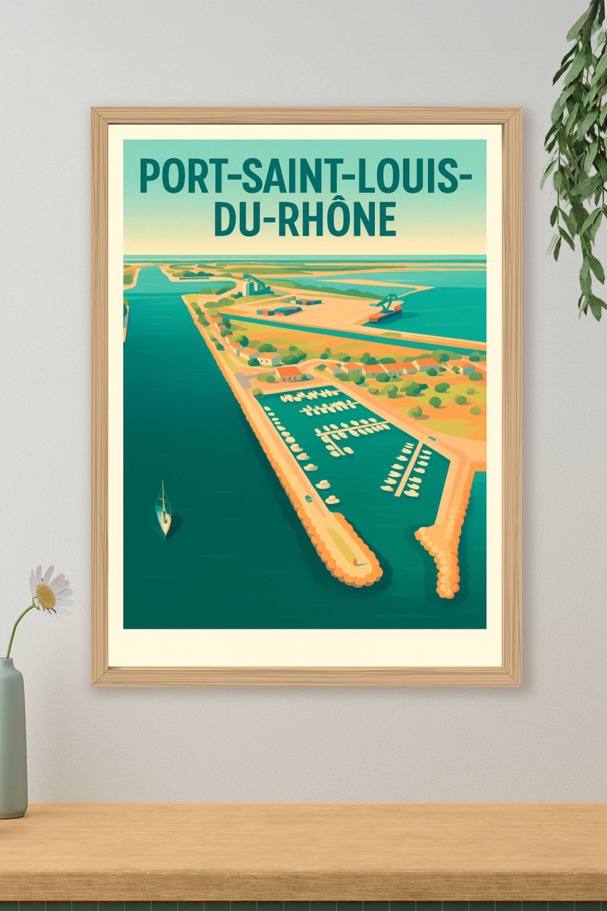 Affiche de Port-Saint-Louis-du-Rhône - Escale paisible au bord du Rhône