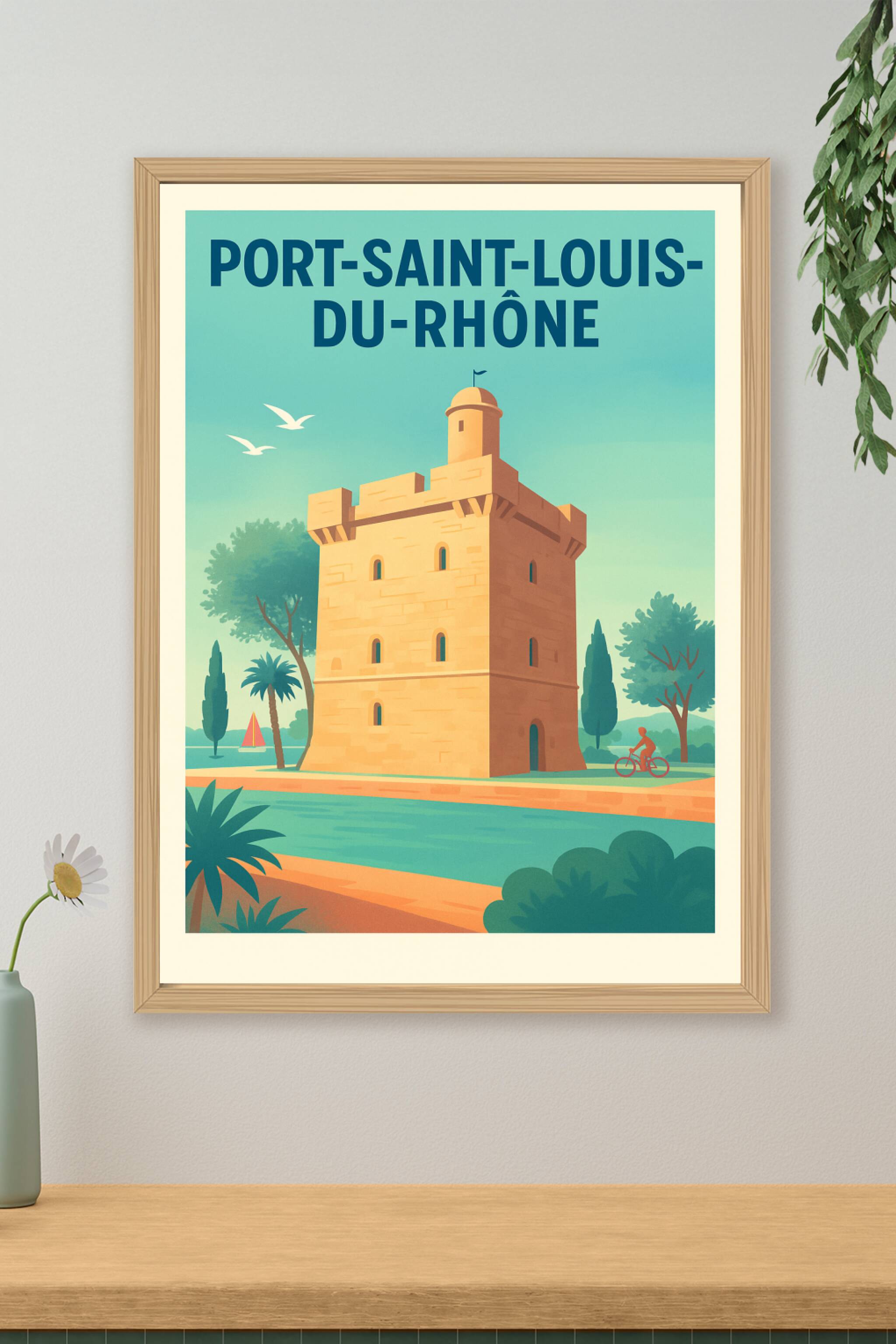 Affiche de Port-Saint-Louis-du-Rhône - Charme provençal au fil de l'eau