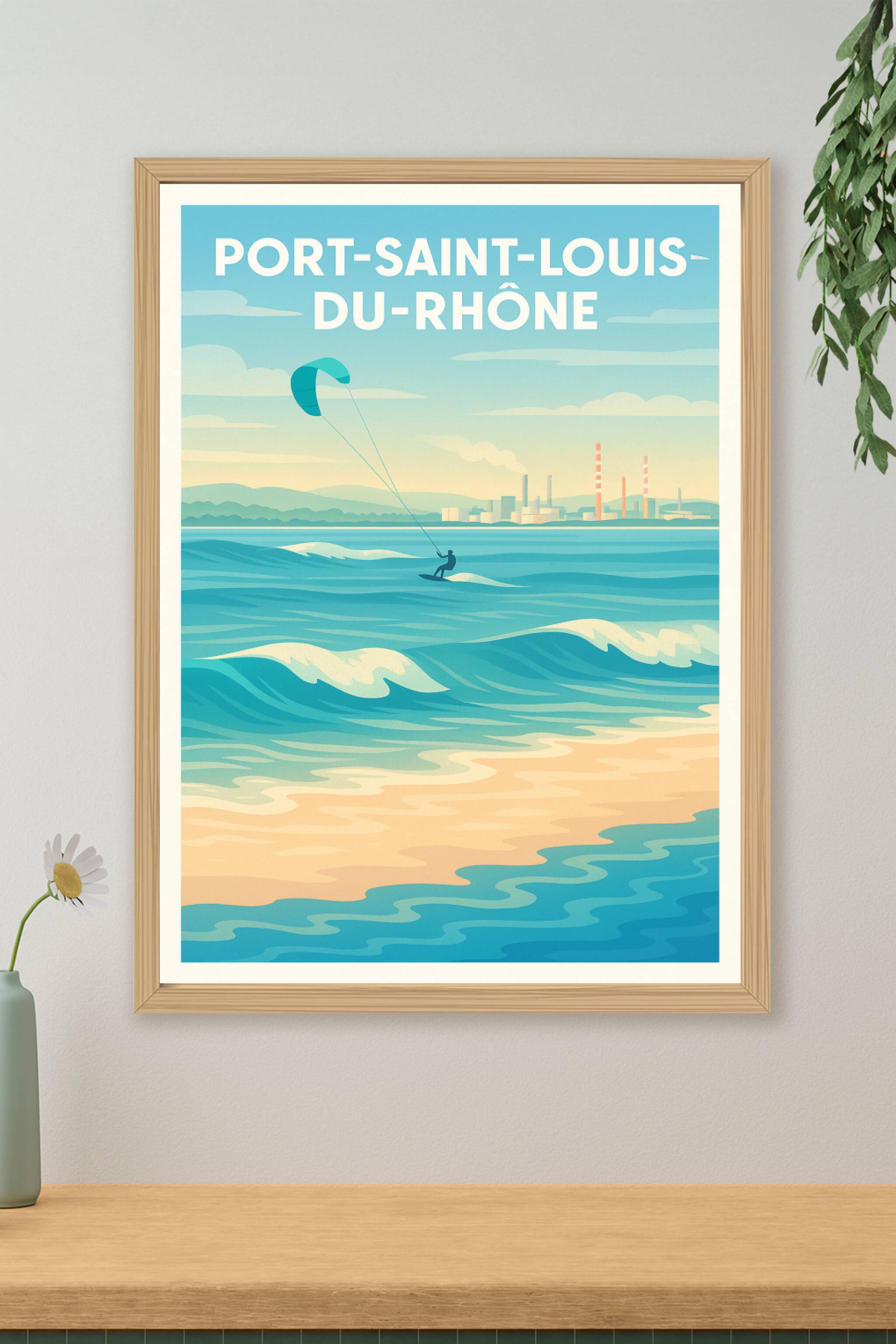 Affiche de Port-Saint-Louis-du-Rhône - L'appel des vagues et du vent