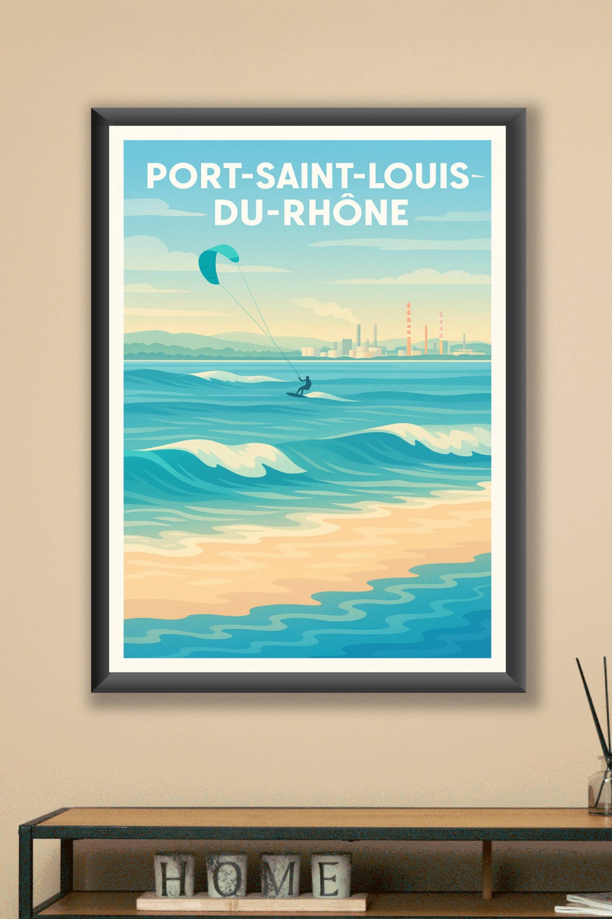 Affiche de Port-Saint-Louis-du-Rhône - L'appel des vagues et du vent