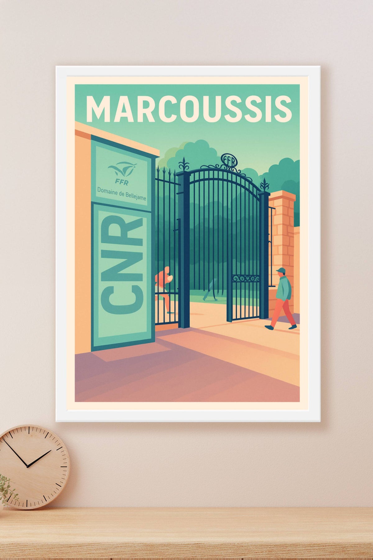 Affiche de Marcoussis - Entrée iconique du Centre Nationale Rugby