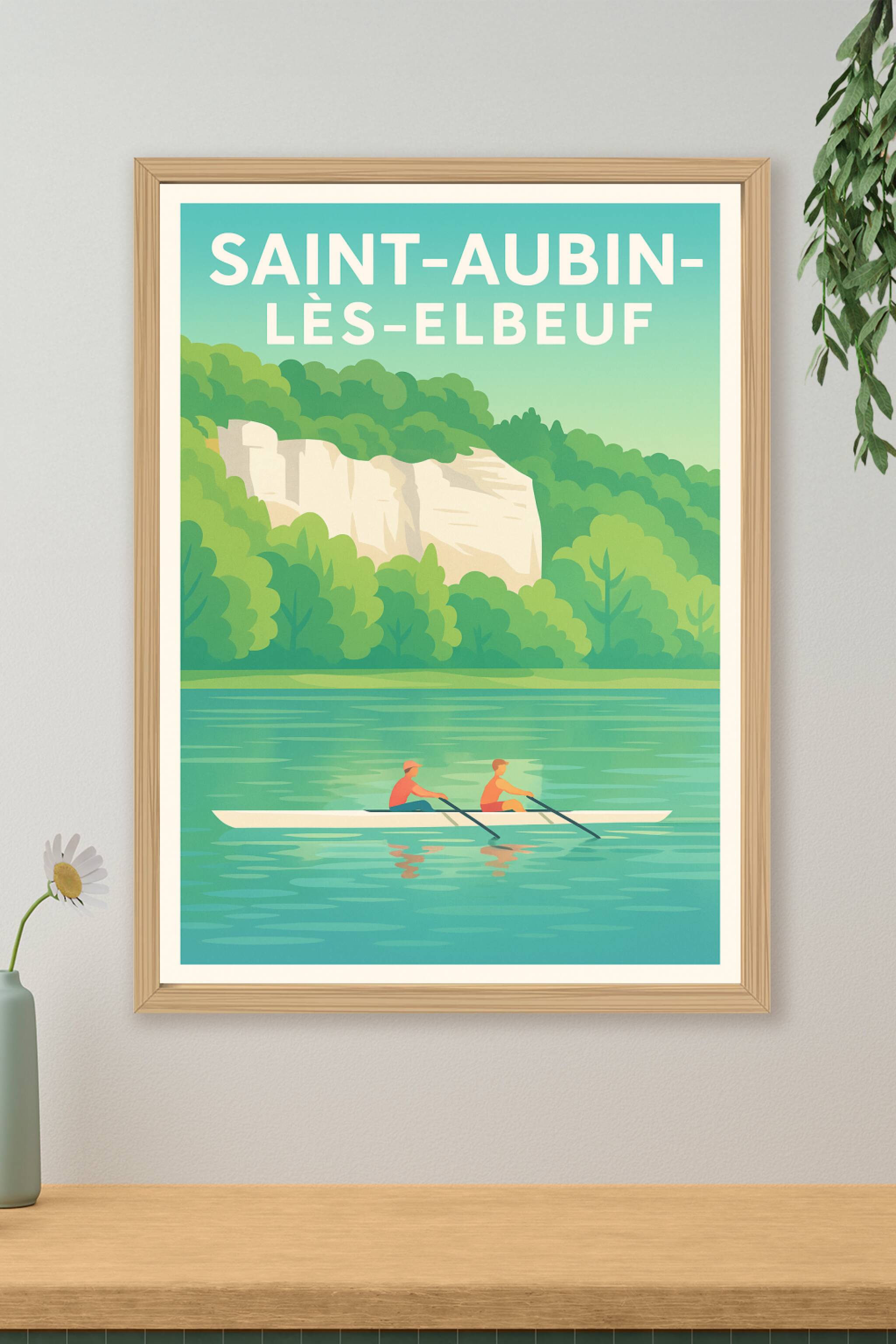 Affiche de Saint-Aubin-lès-Elbeuf - Nature et harmonie sur l'eau