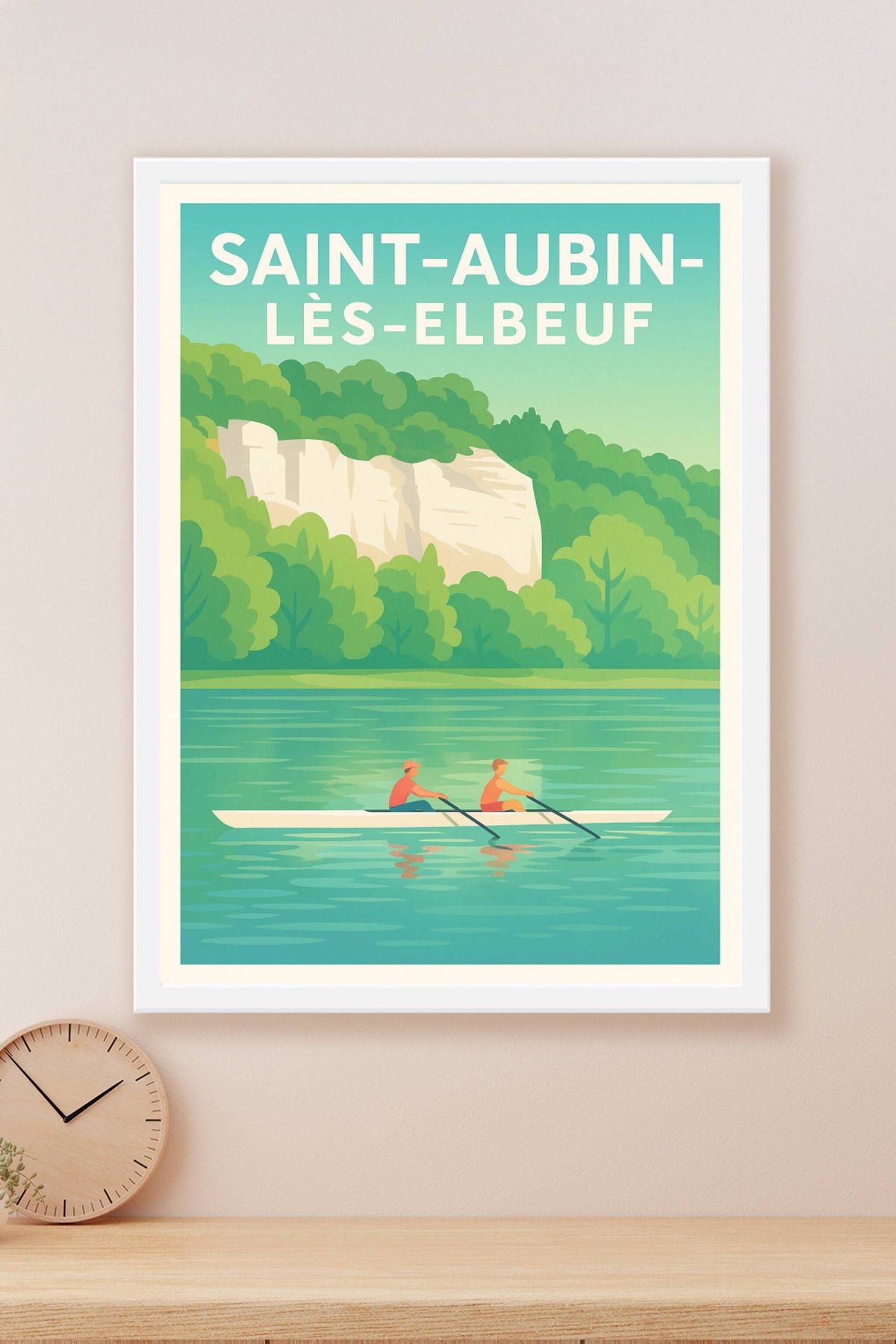 Affiche de Saint-Aubin-lès-Elbeuf - Nature et harmonie sur l'eau