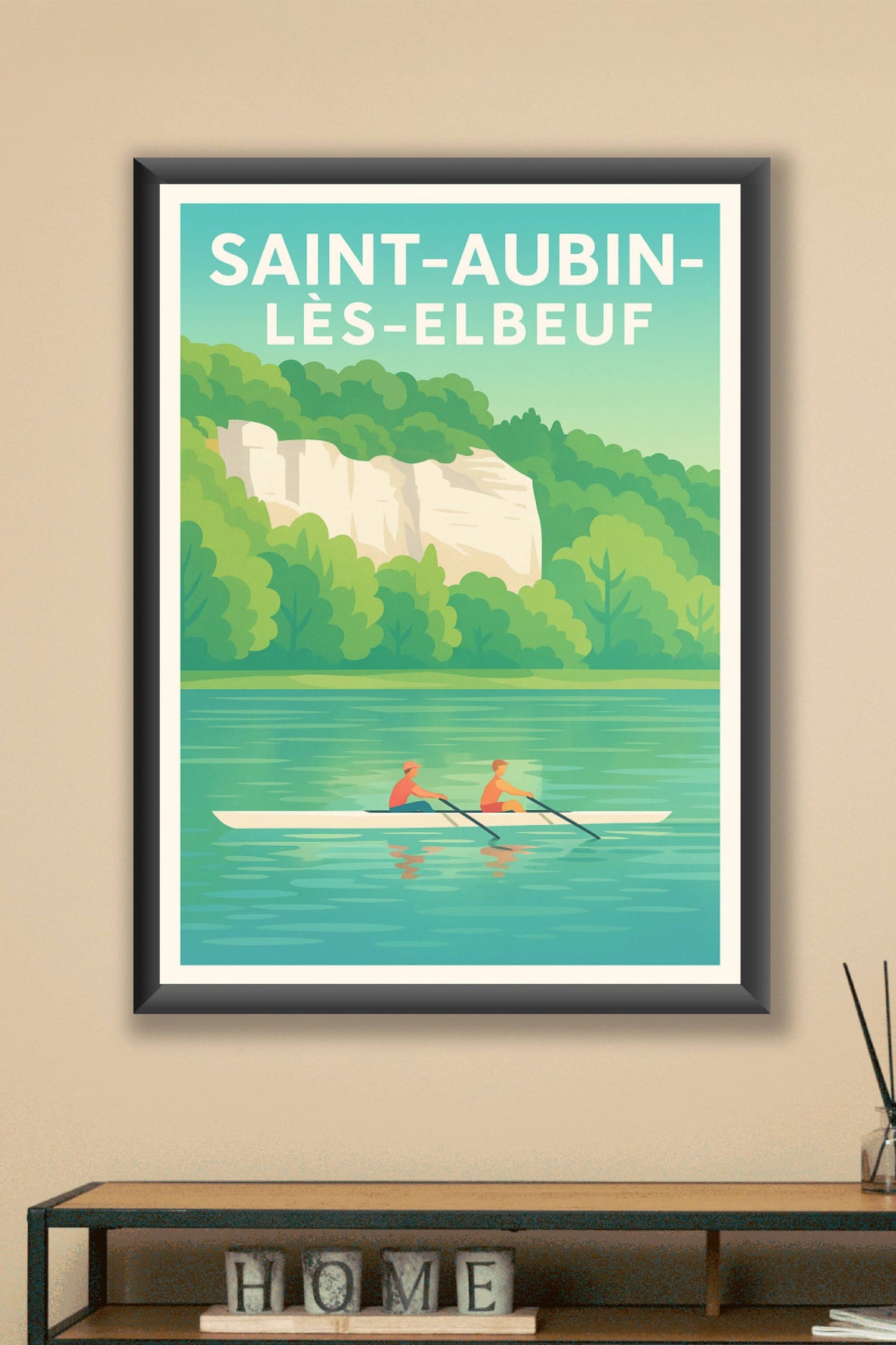 Affiche de Saint-Aubin-lès-Elbeuf - Nature et harmonie sur l'eau