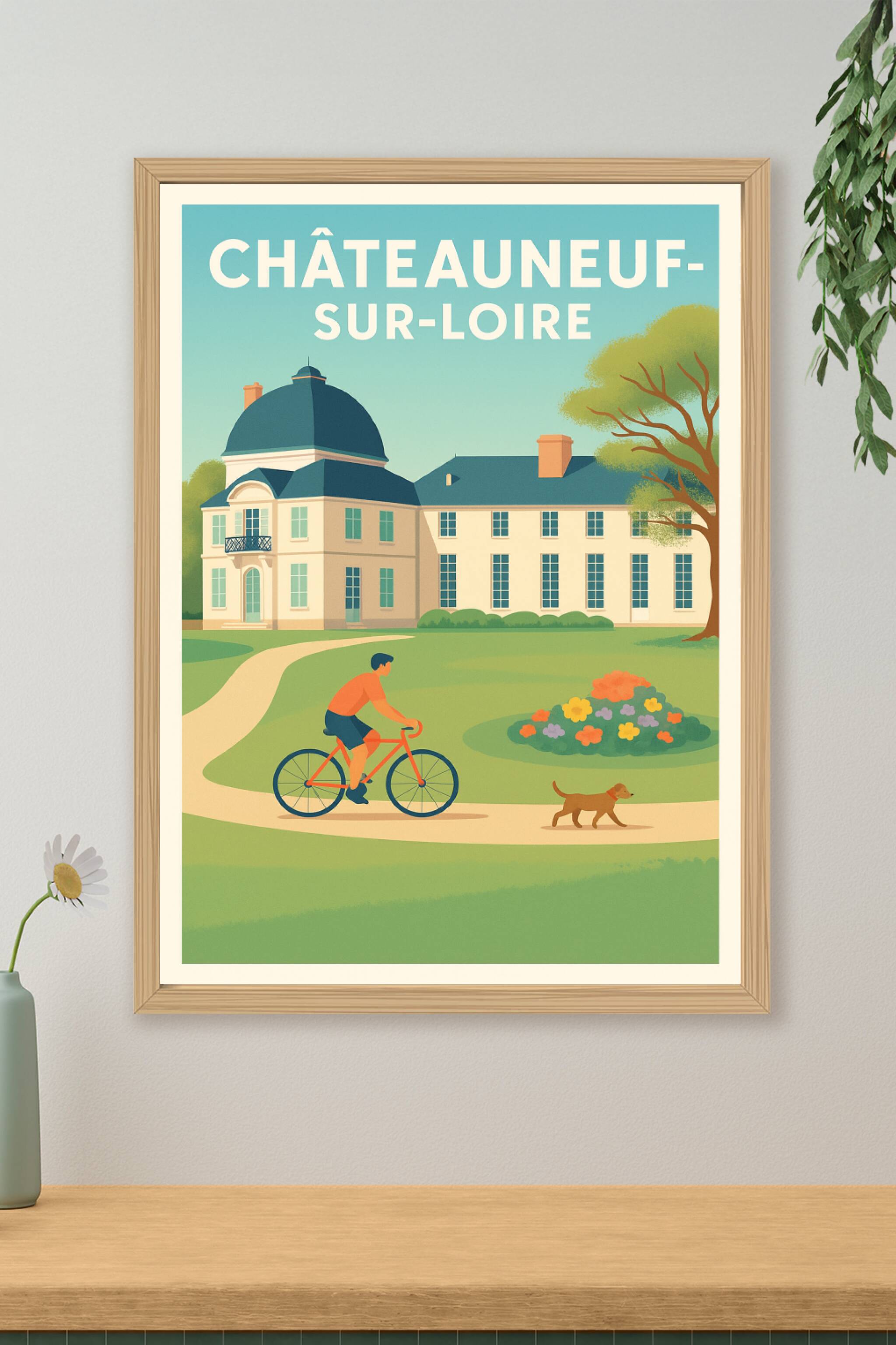 Affiche de Châteauneuf-sur-Loire - Élégance et détente en pleine nature
