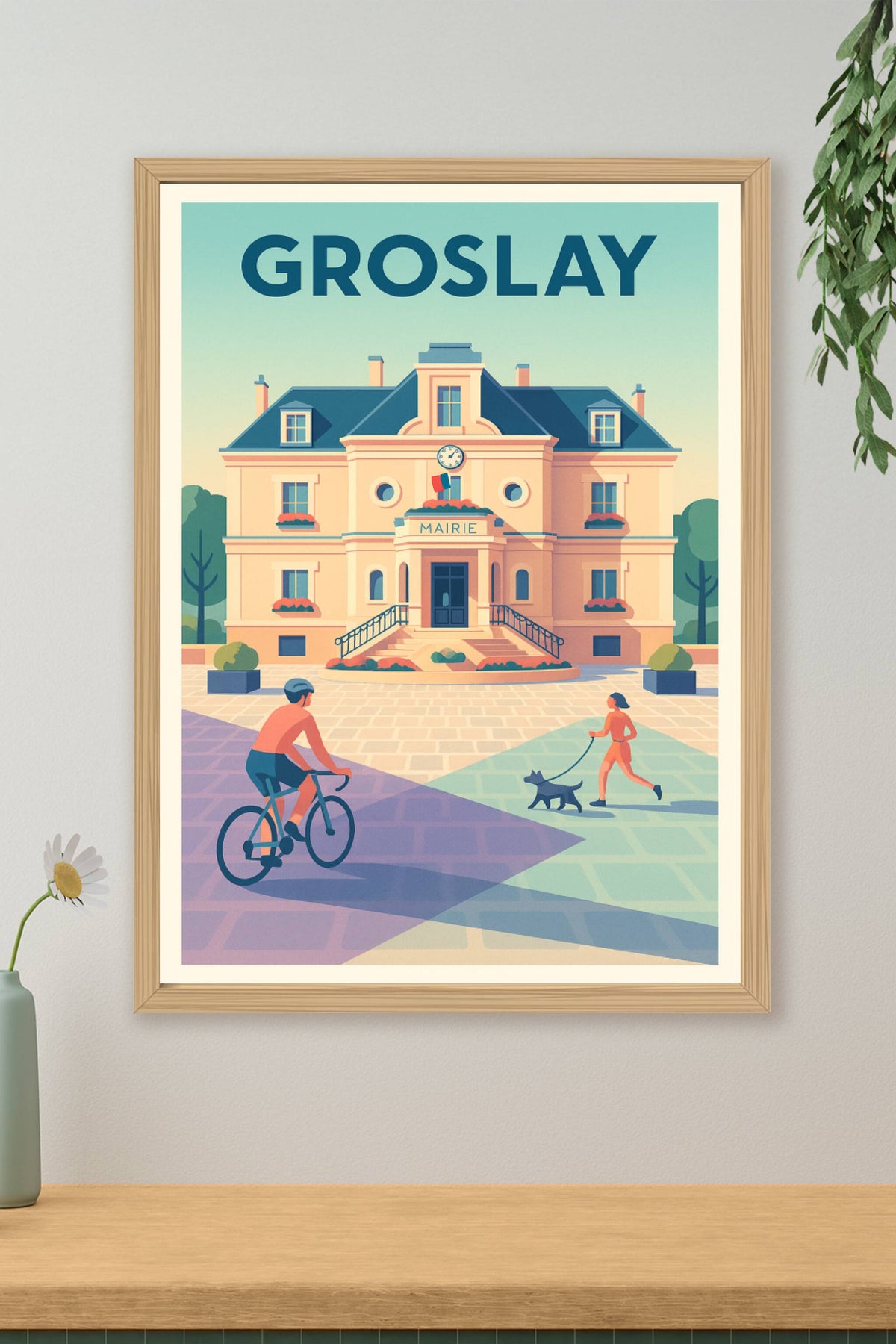 Affiche de Groslay - Charme et convivialité à la mairie