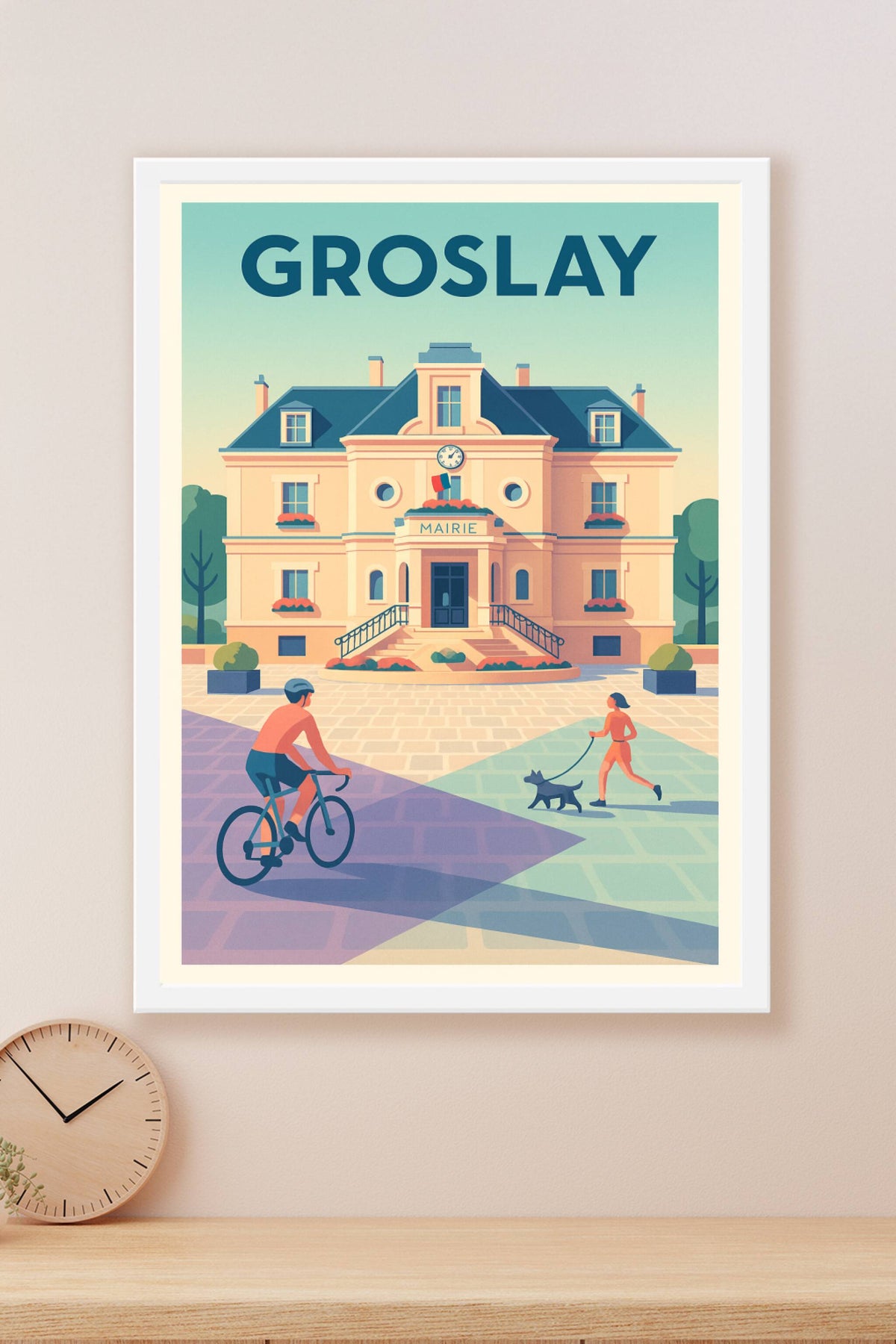 Affiche de Groslay - Charme et convivialité à la mairie