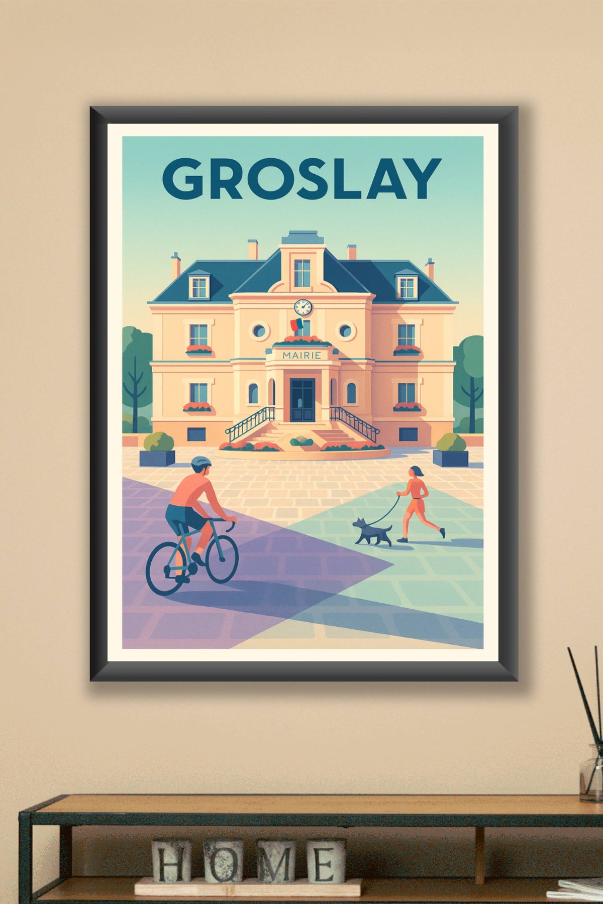 Affiche de Groslay - Charme et convivialité à la mairie