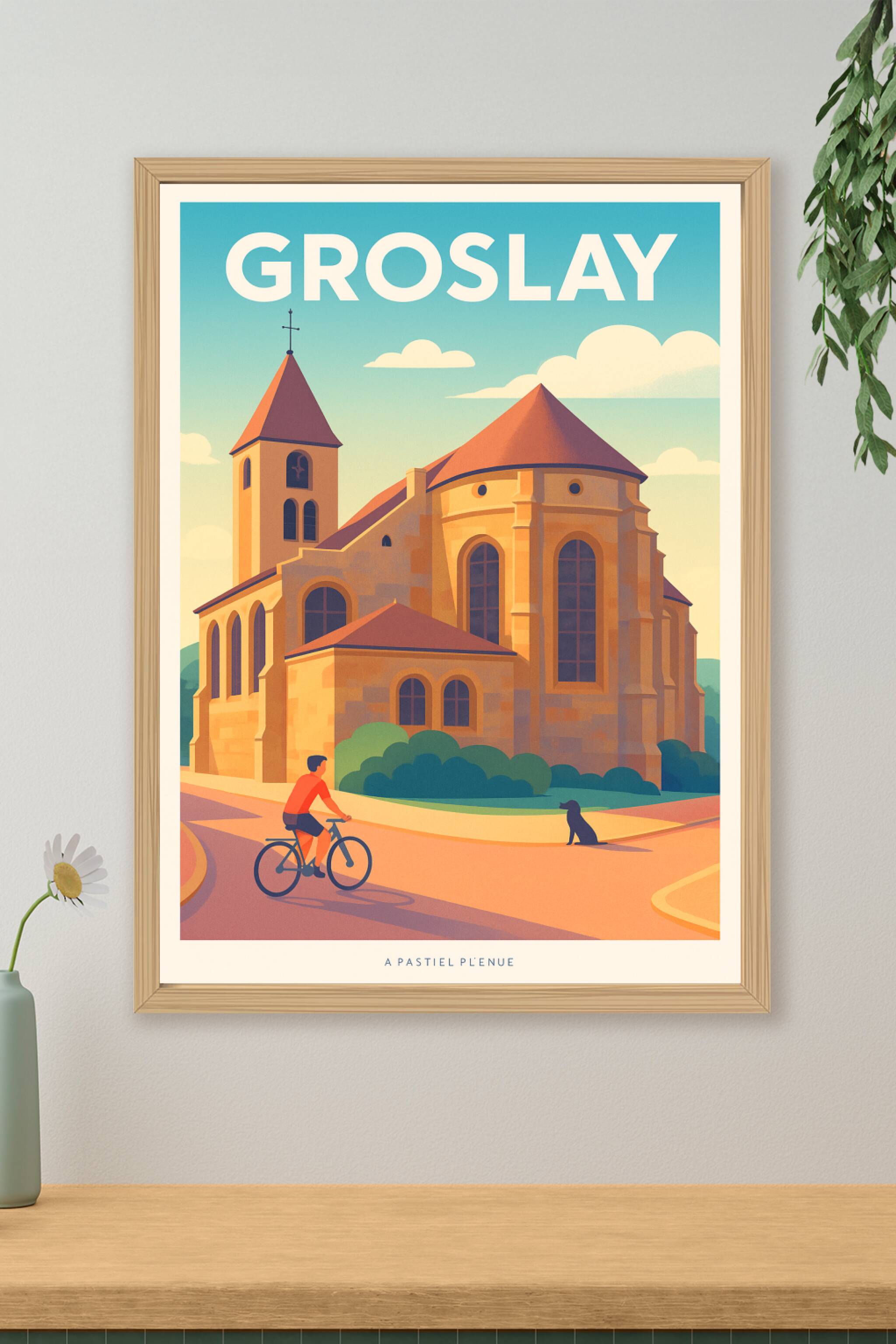 Affiche de Groslay - Charme pittoresque et douceur de vivre