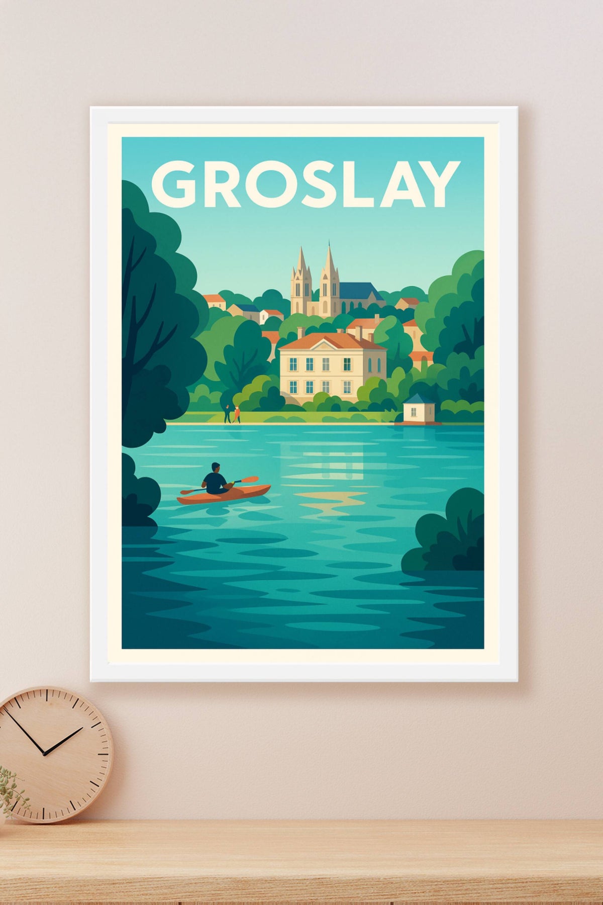 Affiche de Groslay - Évasion paisible au fil de l'eau