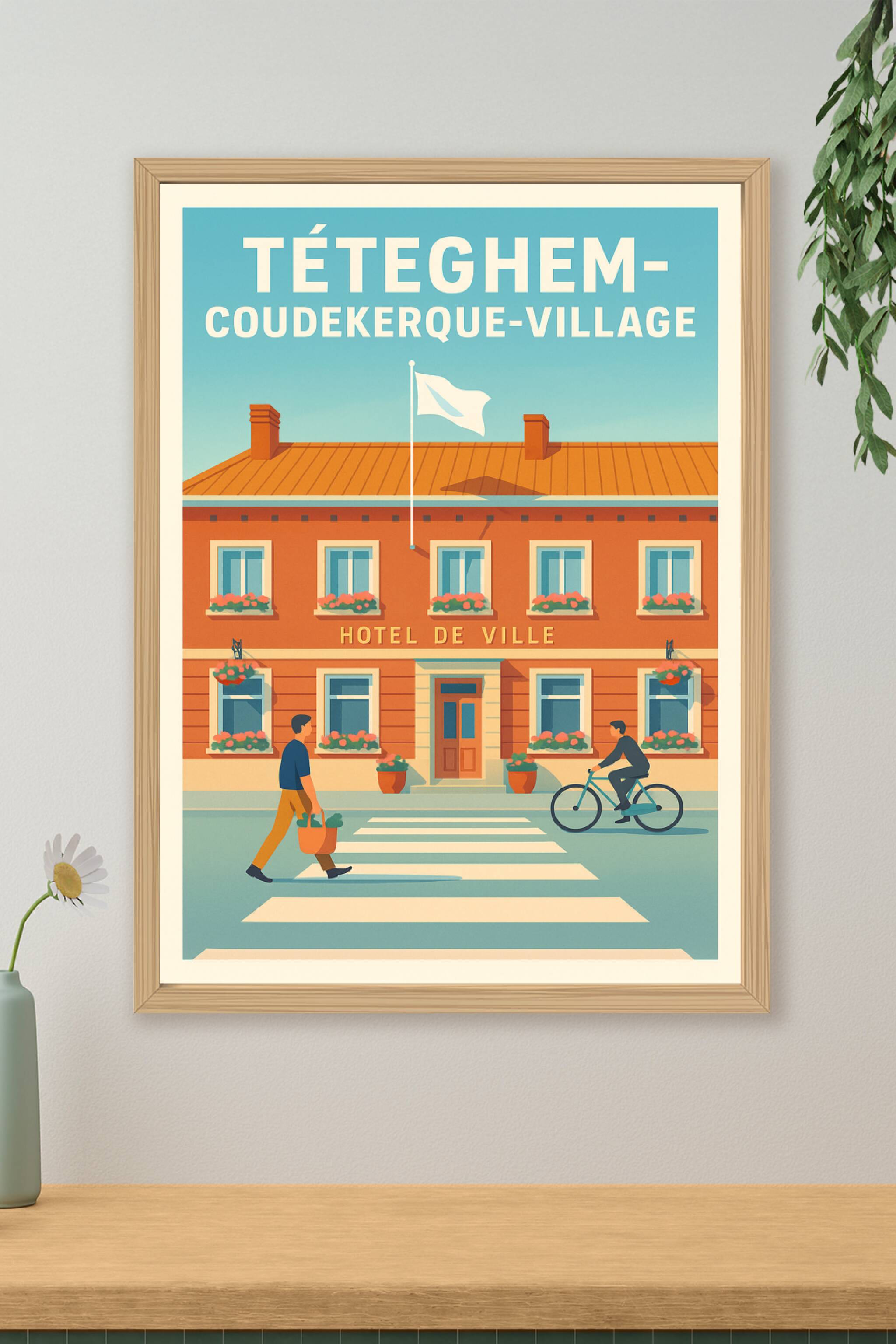 Affiche de Téteghem-Coudekerque-Village - Charme et douceur de vivre au cœur du village