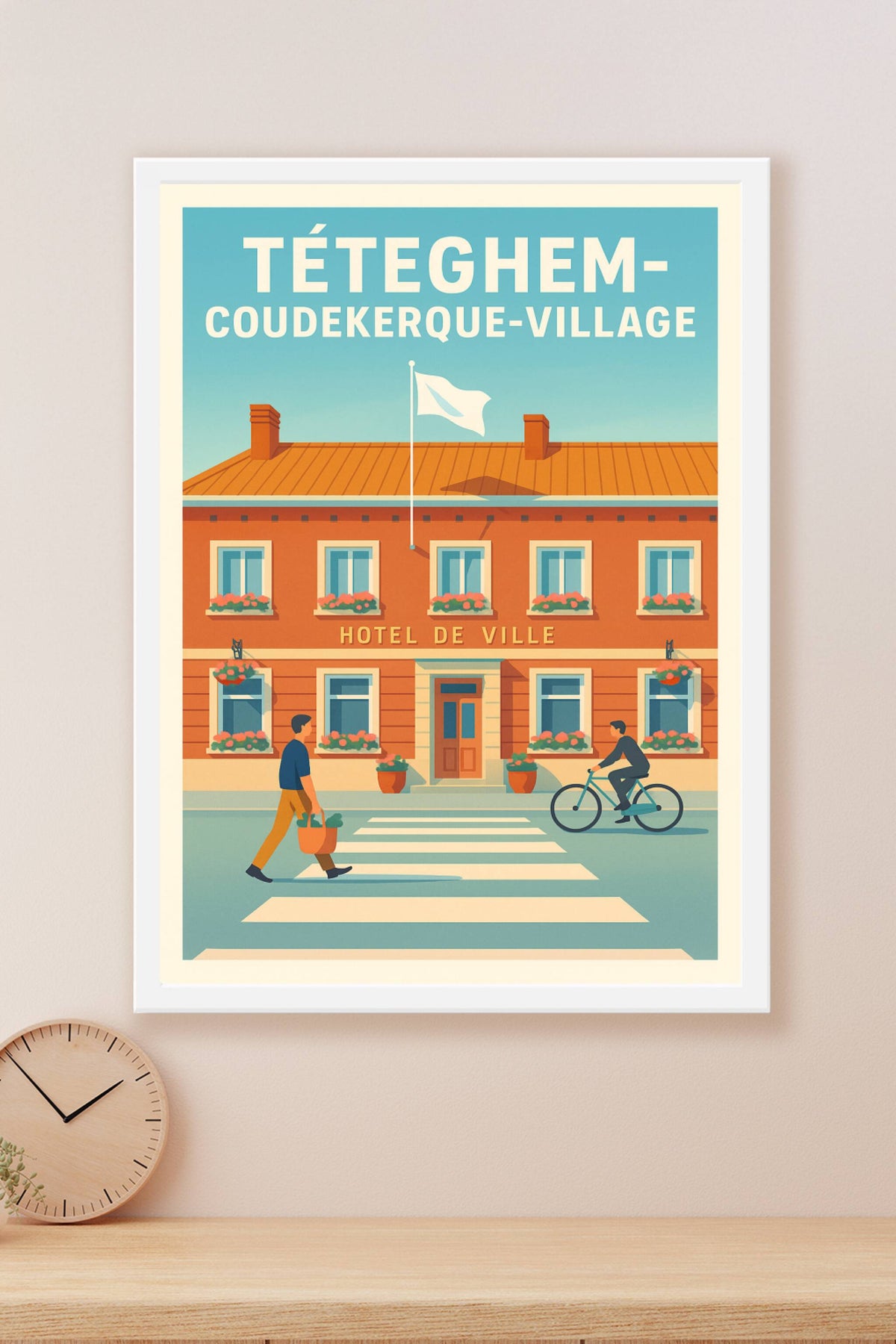 Affiche de Téteghem-Coudekerque-Village - Charme et douceur de vivre au cœur du village