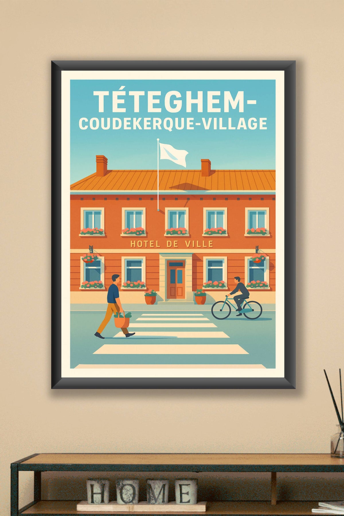 Affiche de Téteghem-Coudekerque-Village - Charme et douceur de vivre au cœur du village