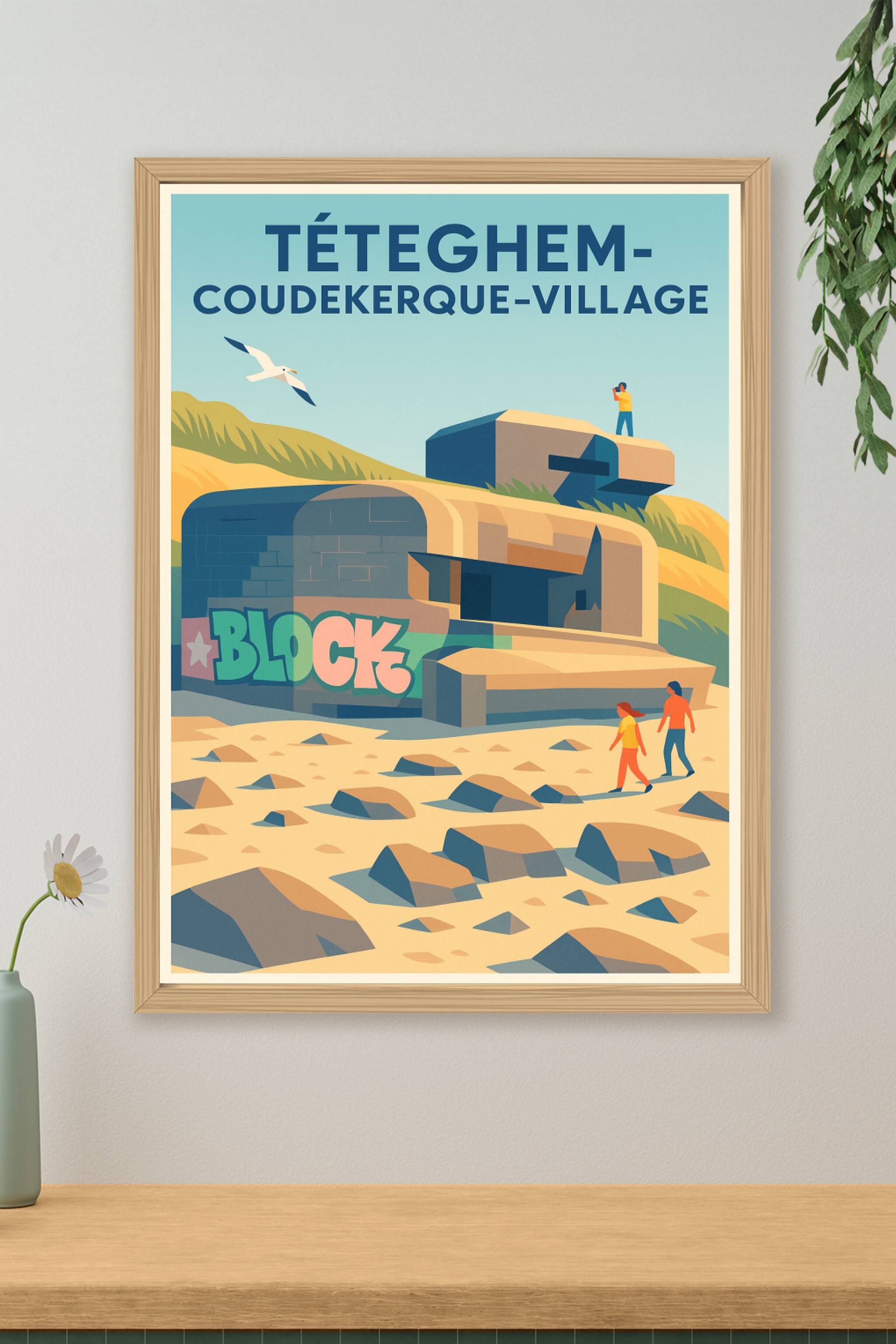 Affiche de Téteghem-Coudekerque-Village - Charme historique et nature préservée