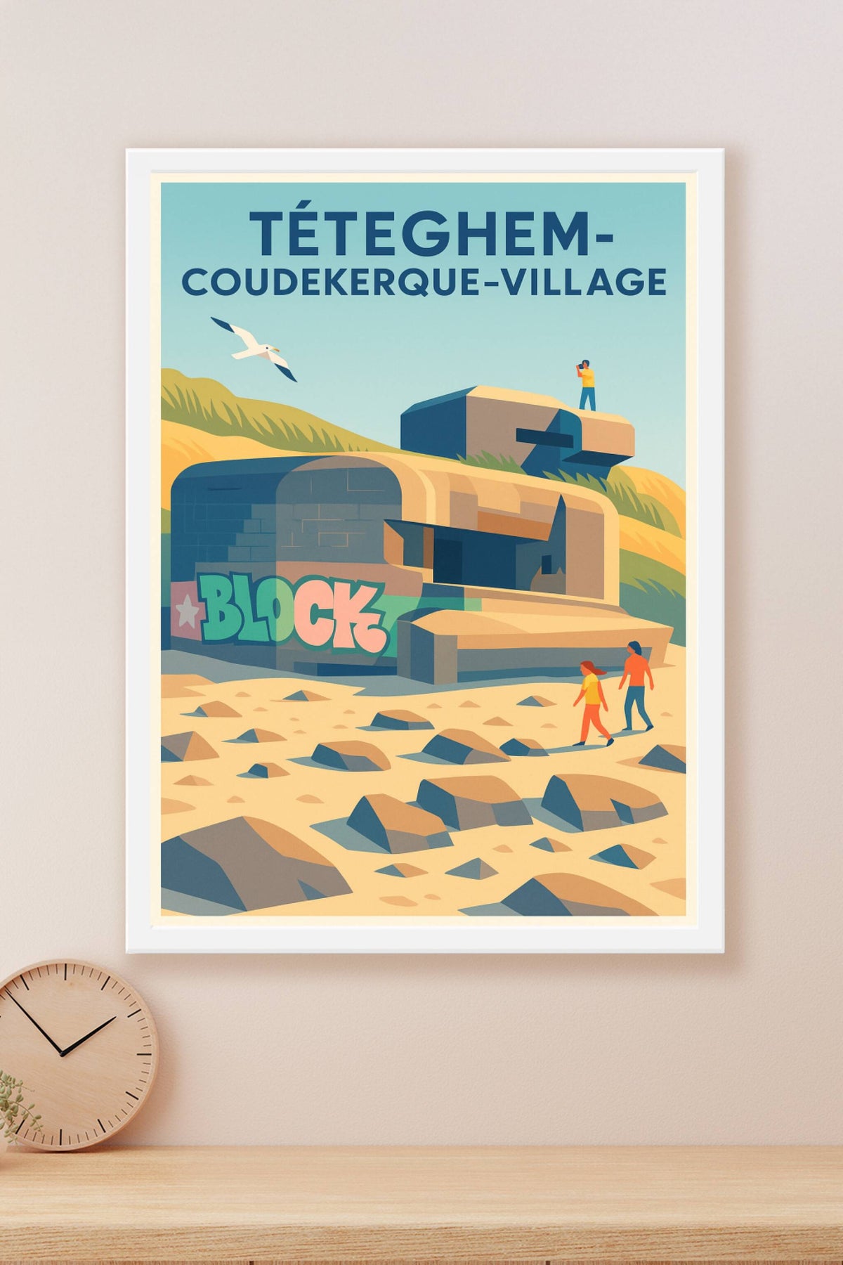 Affiche de Téteghem-Coudekerque-Village - Charme historique et nature préservée
