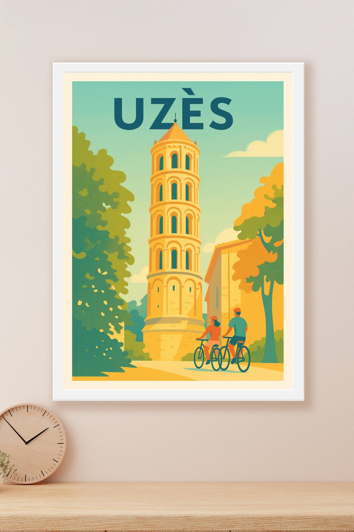 Affiche de Uzès - Charme et douceur provençale