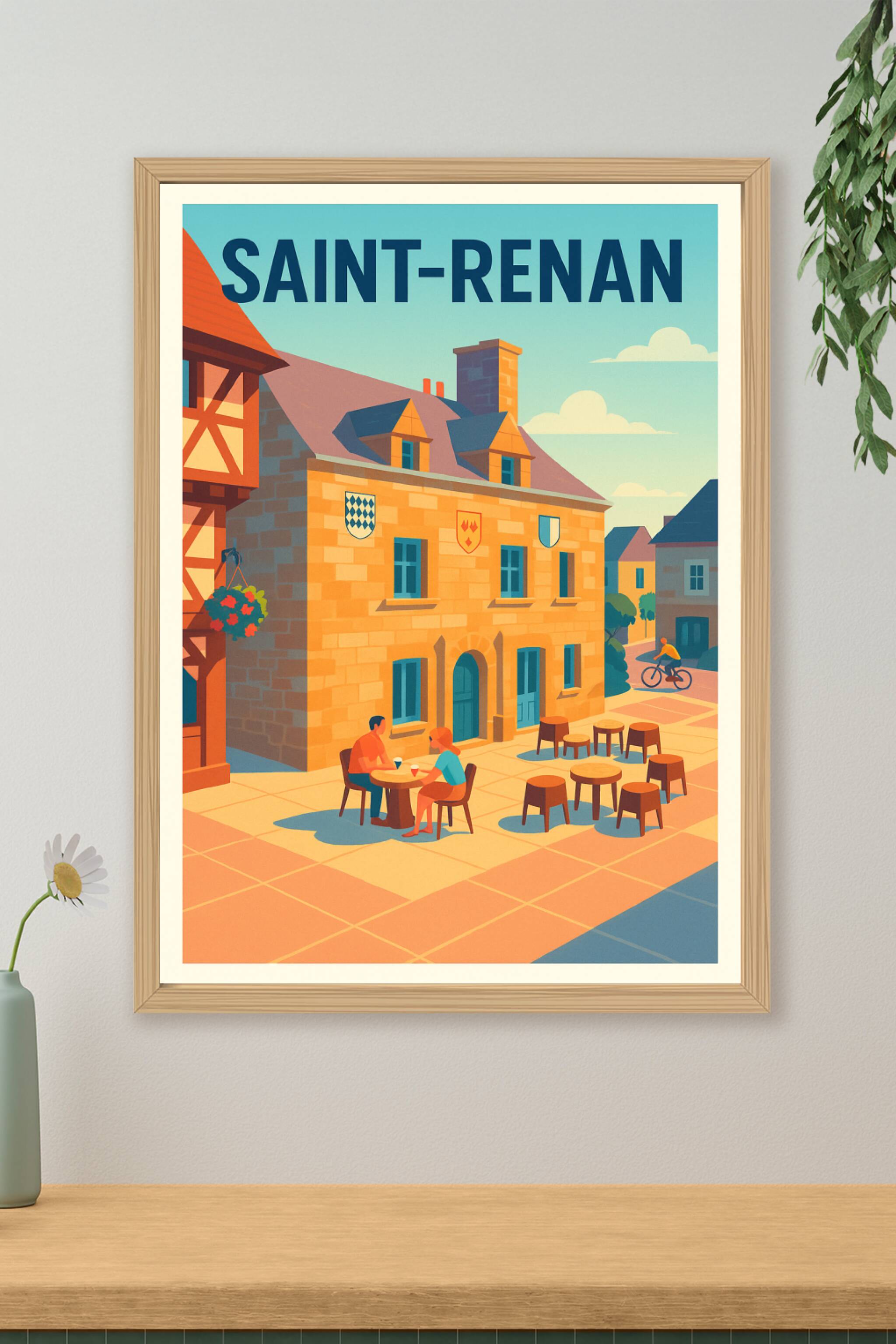 Affiche de Saint-Renan - L'élégance bretonne au grand air