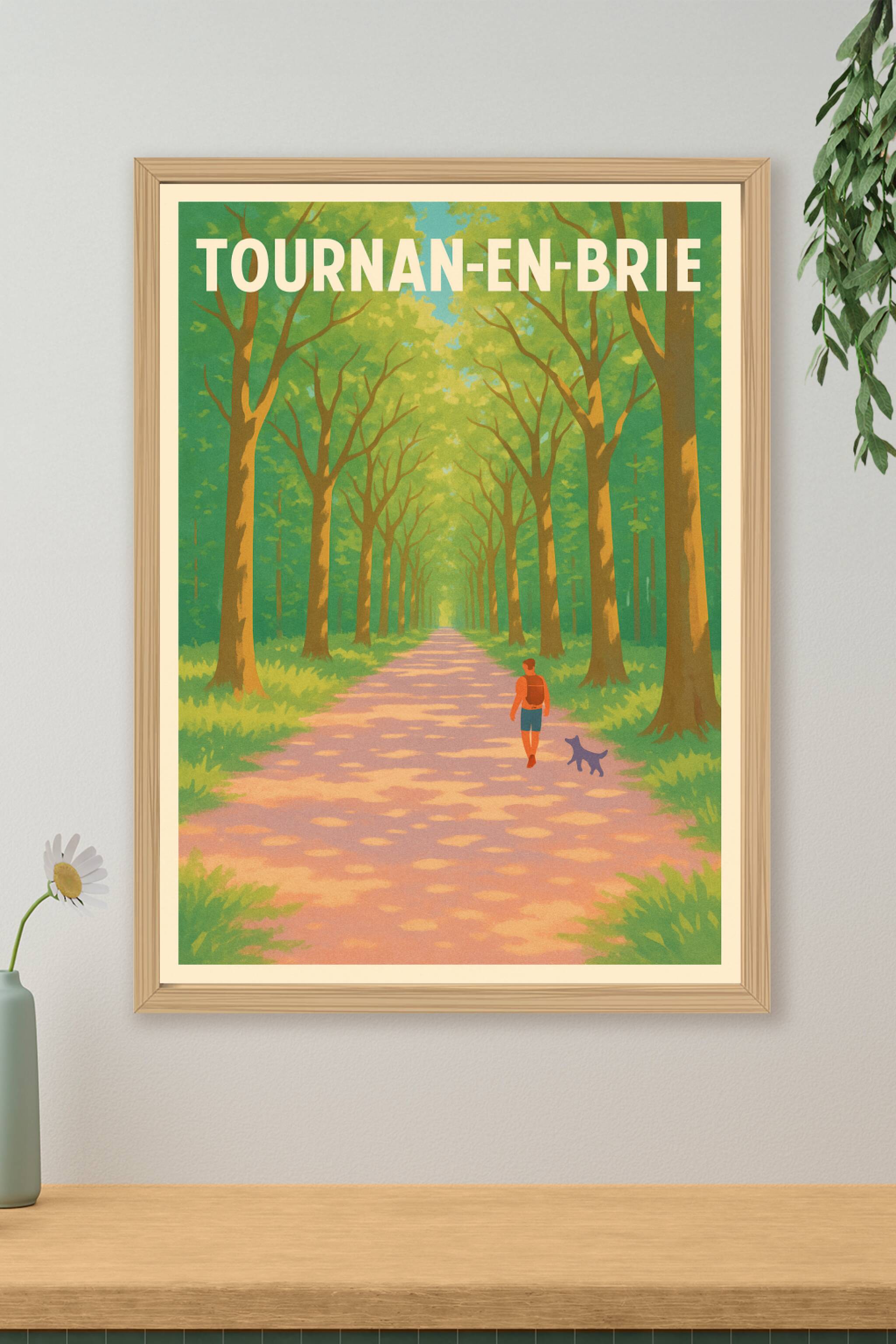 Affiche de Tournan-en-Brie - Promenade bucolique au cœur des allées boisées