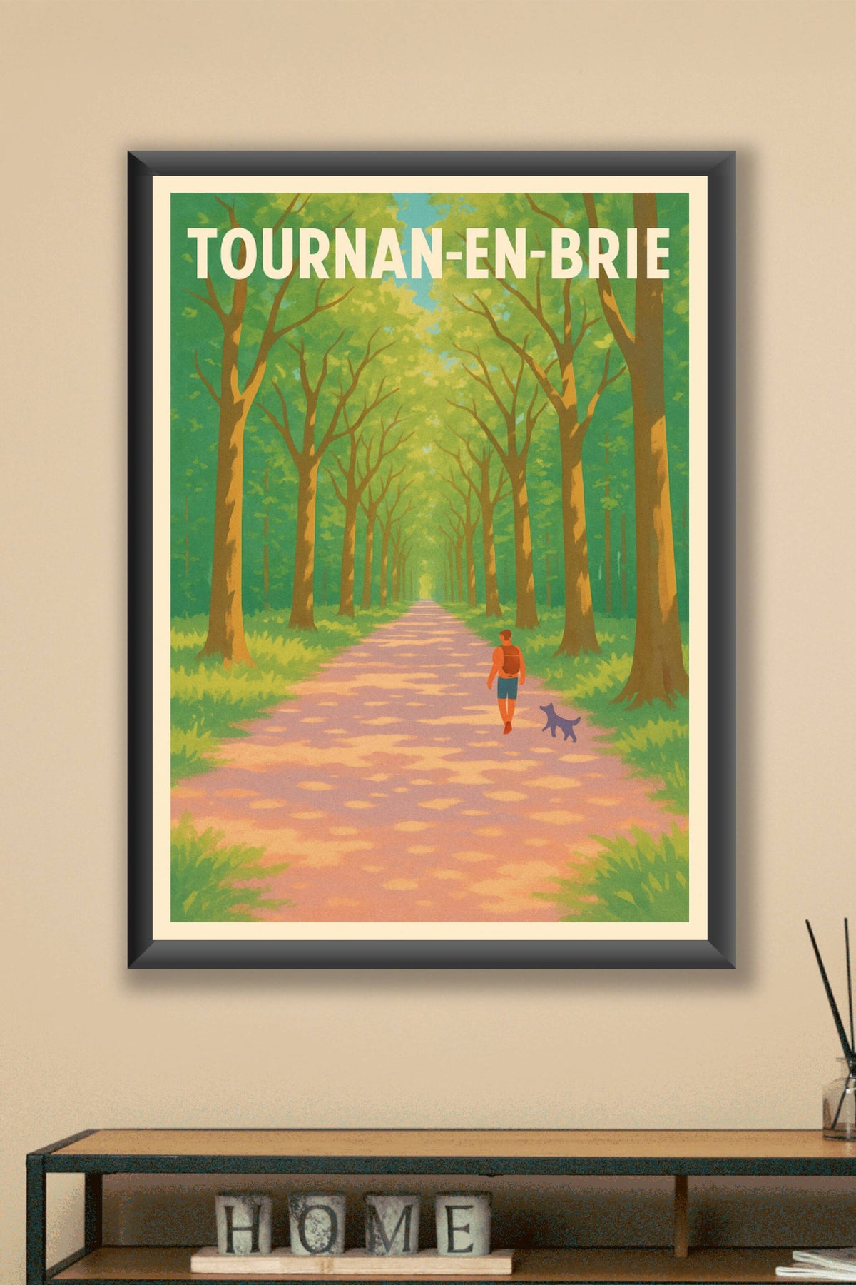 Affiche de Tournan-en-Brie - Promenade bucolique au cœur des allées boisées