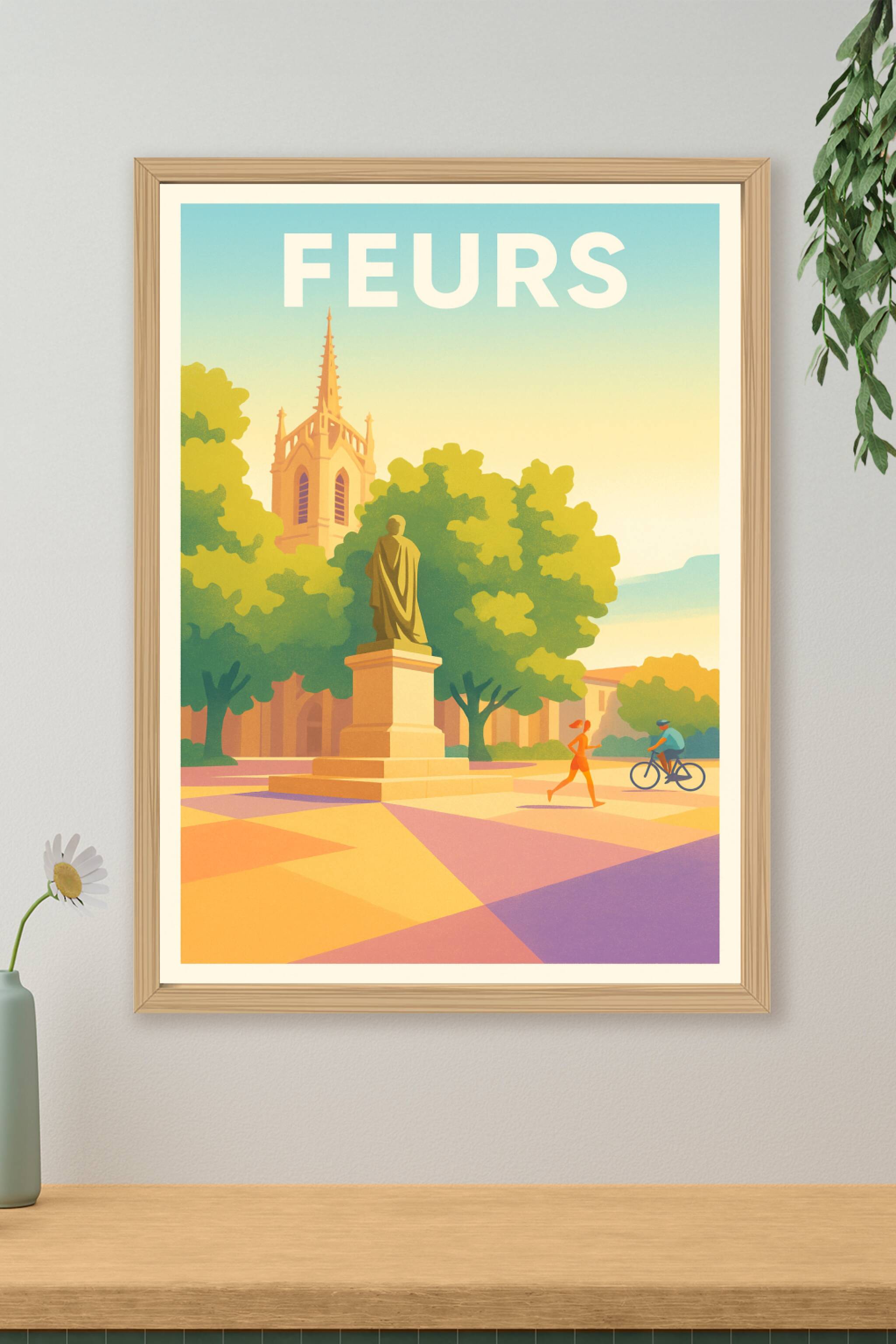 Affiche de Feurs - Sérénité au cœur de la ville