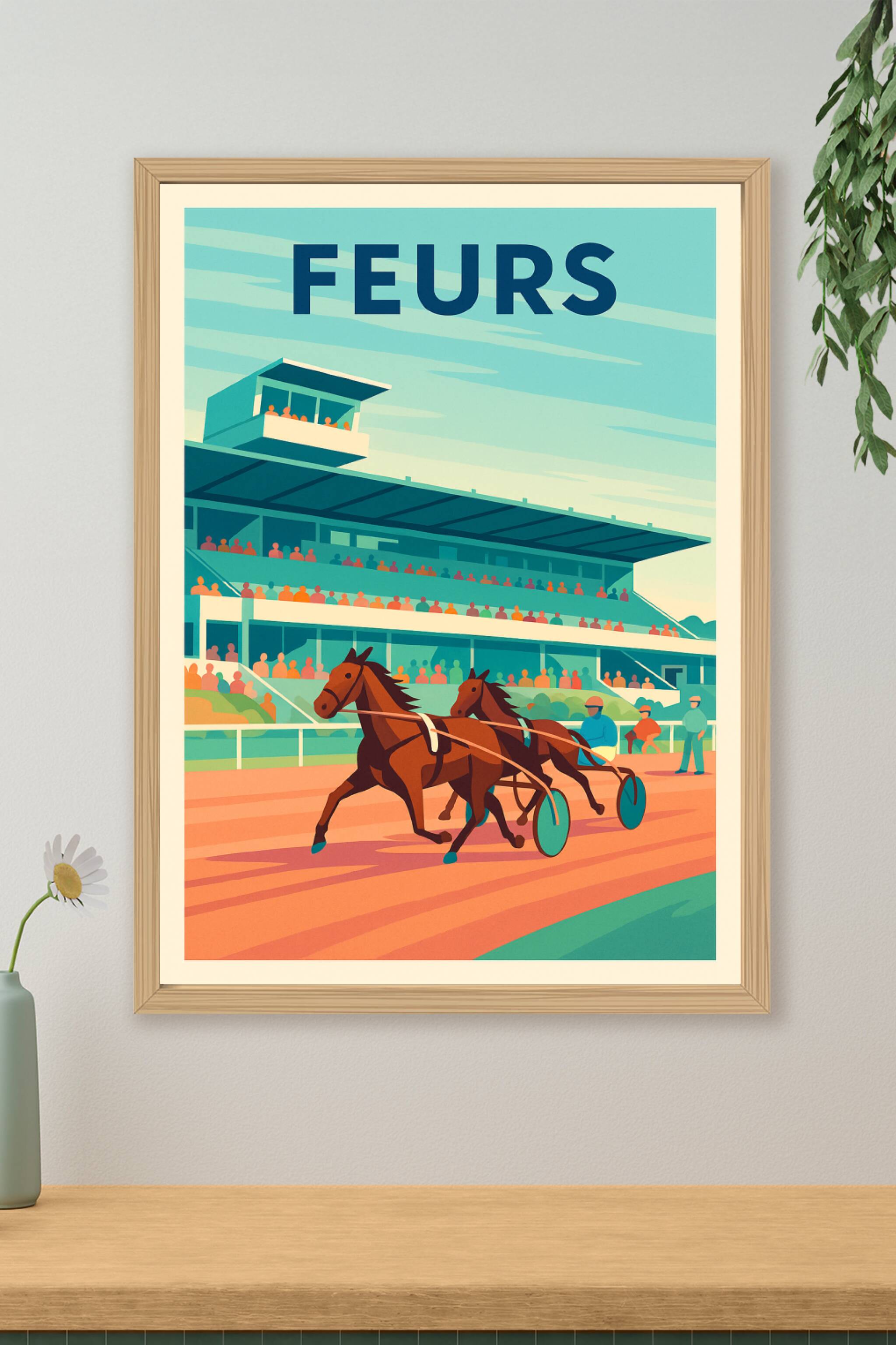 Affiche de Feurs - L'émotion des courses hippiques
