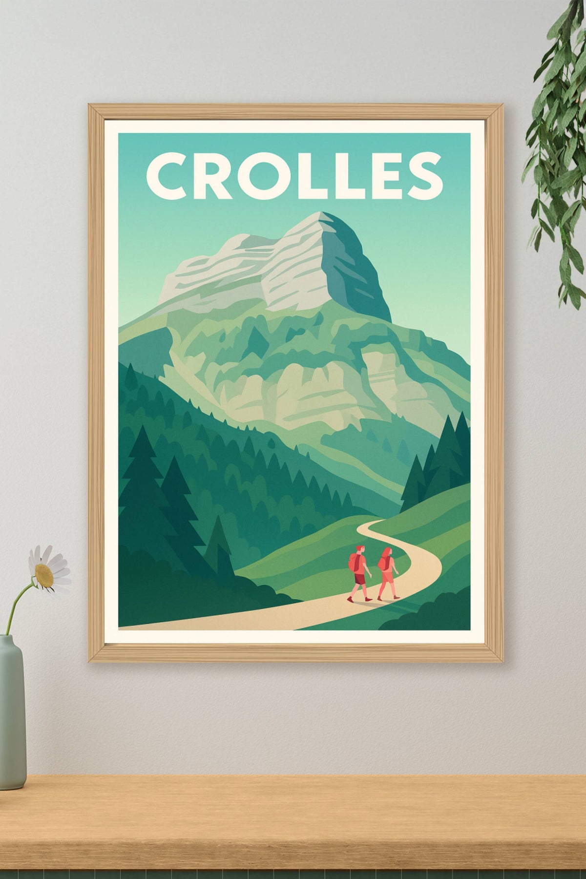 Affiche de Crolles - L'appel de la montagne et de la randonnée