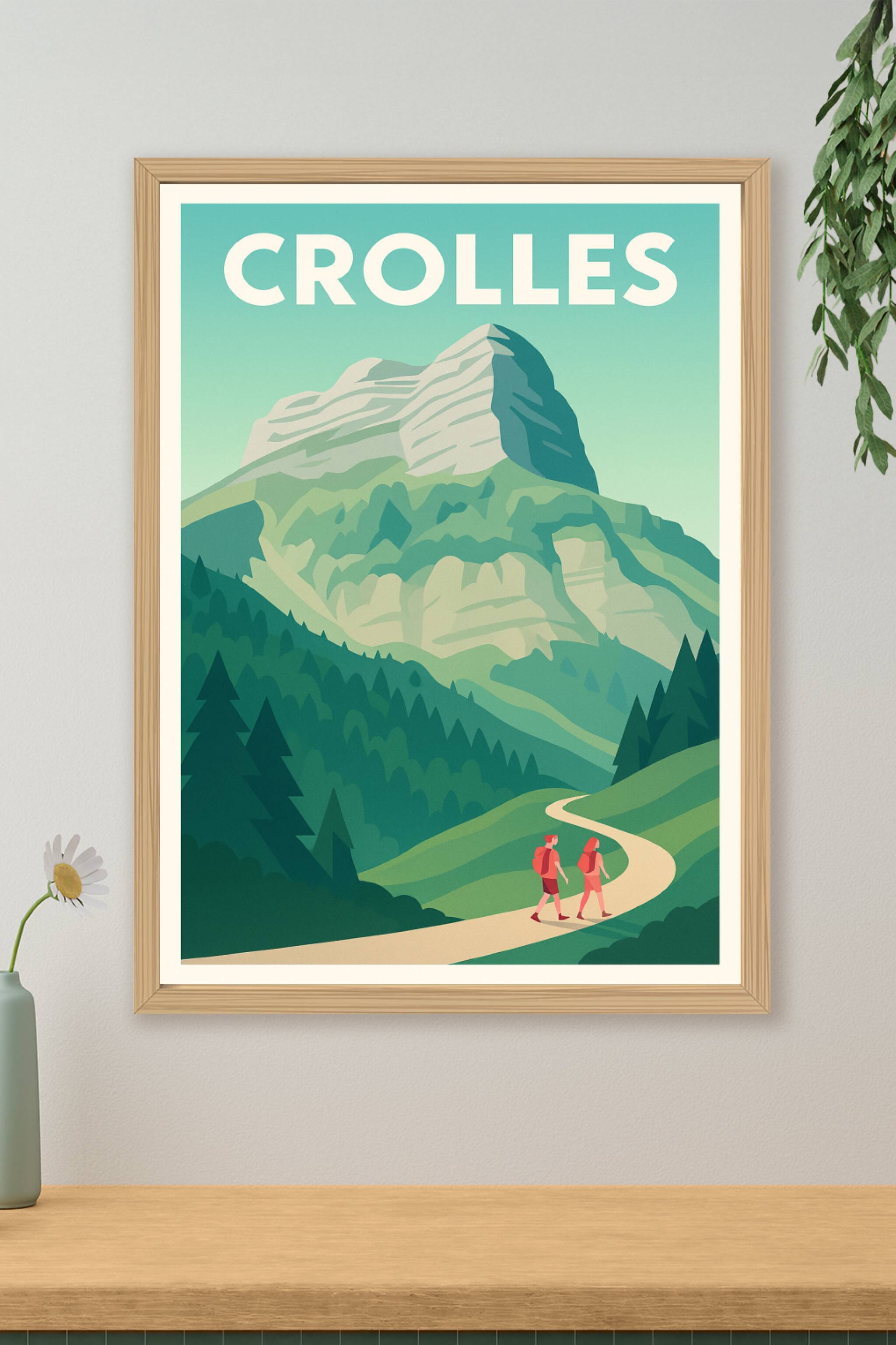 Affiche de Crolles - L'appel de la montagne et de la randonnée