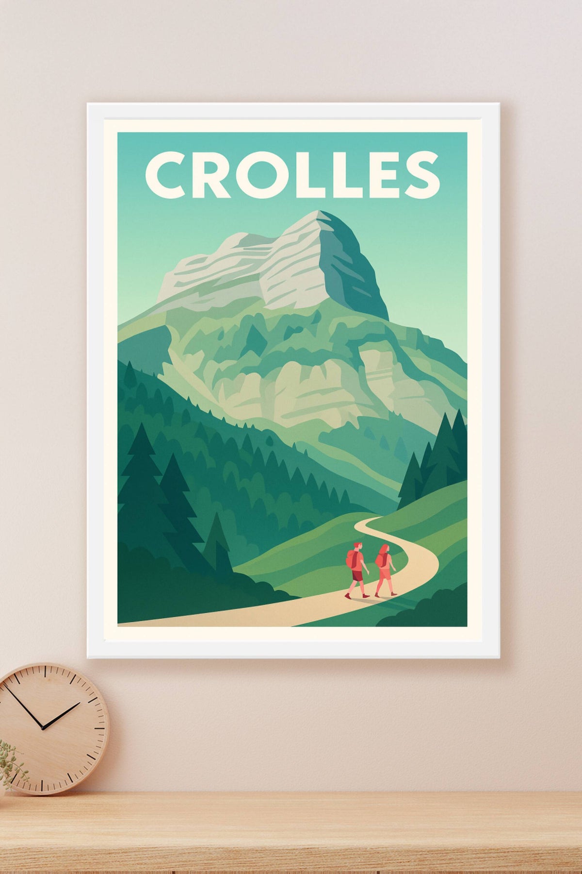 Affiche de Crolles - L'appel de la montagne et de la randonnée