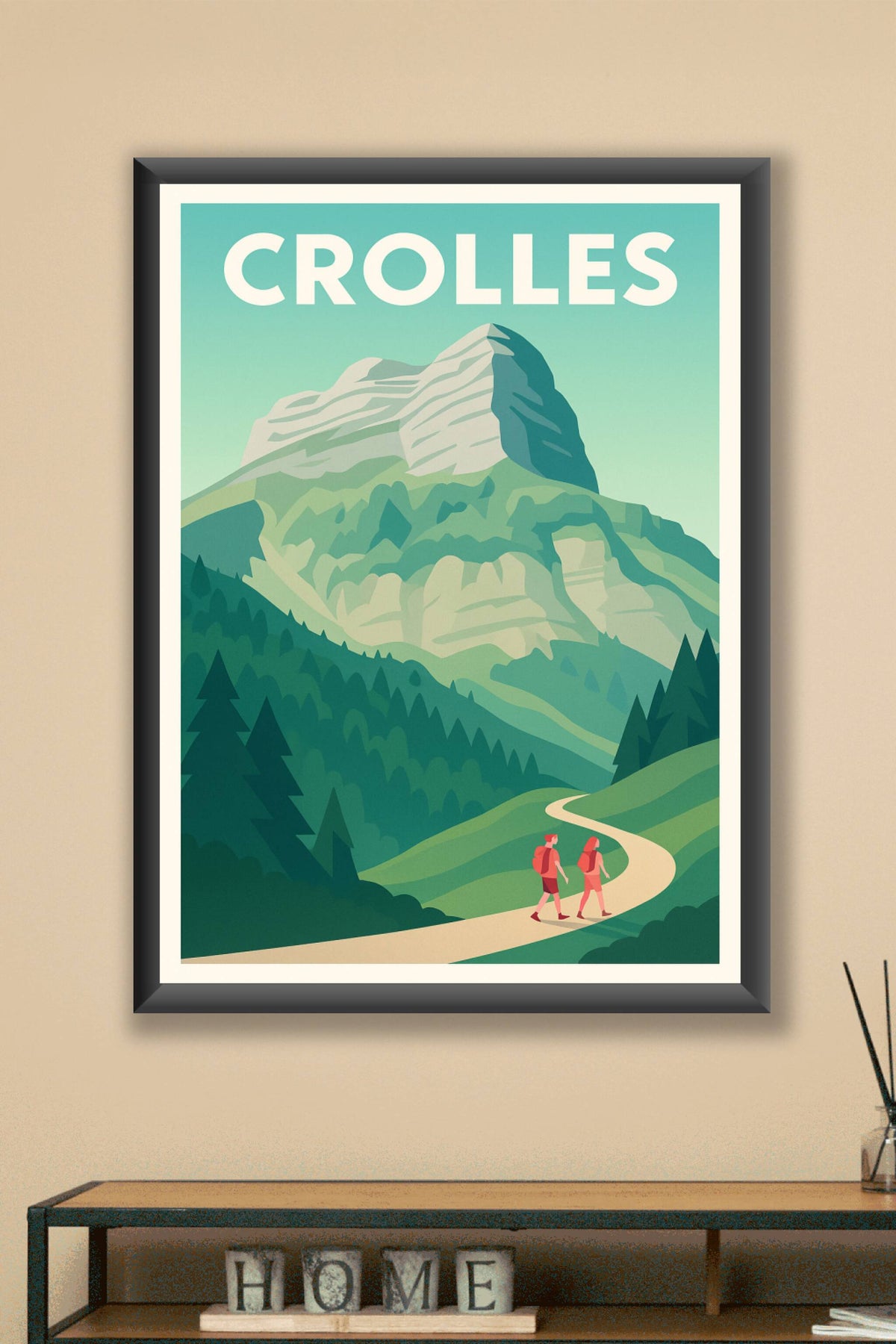 Affiche de Crolles - L'appel de la montagne et de la randonnée
