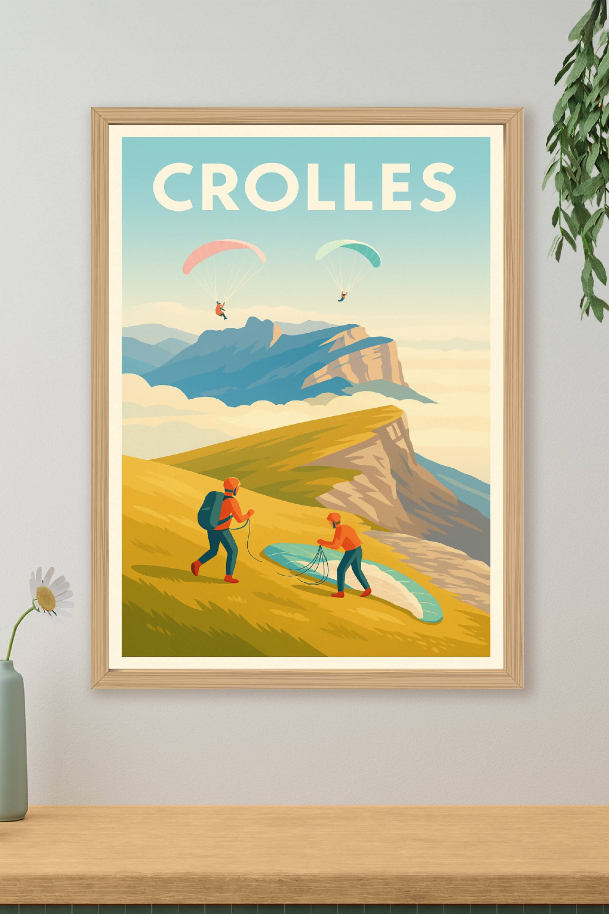 Affiche de Crolles - Aventure et liberté au cœur des montagnes