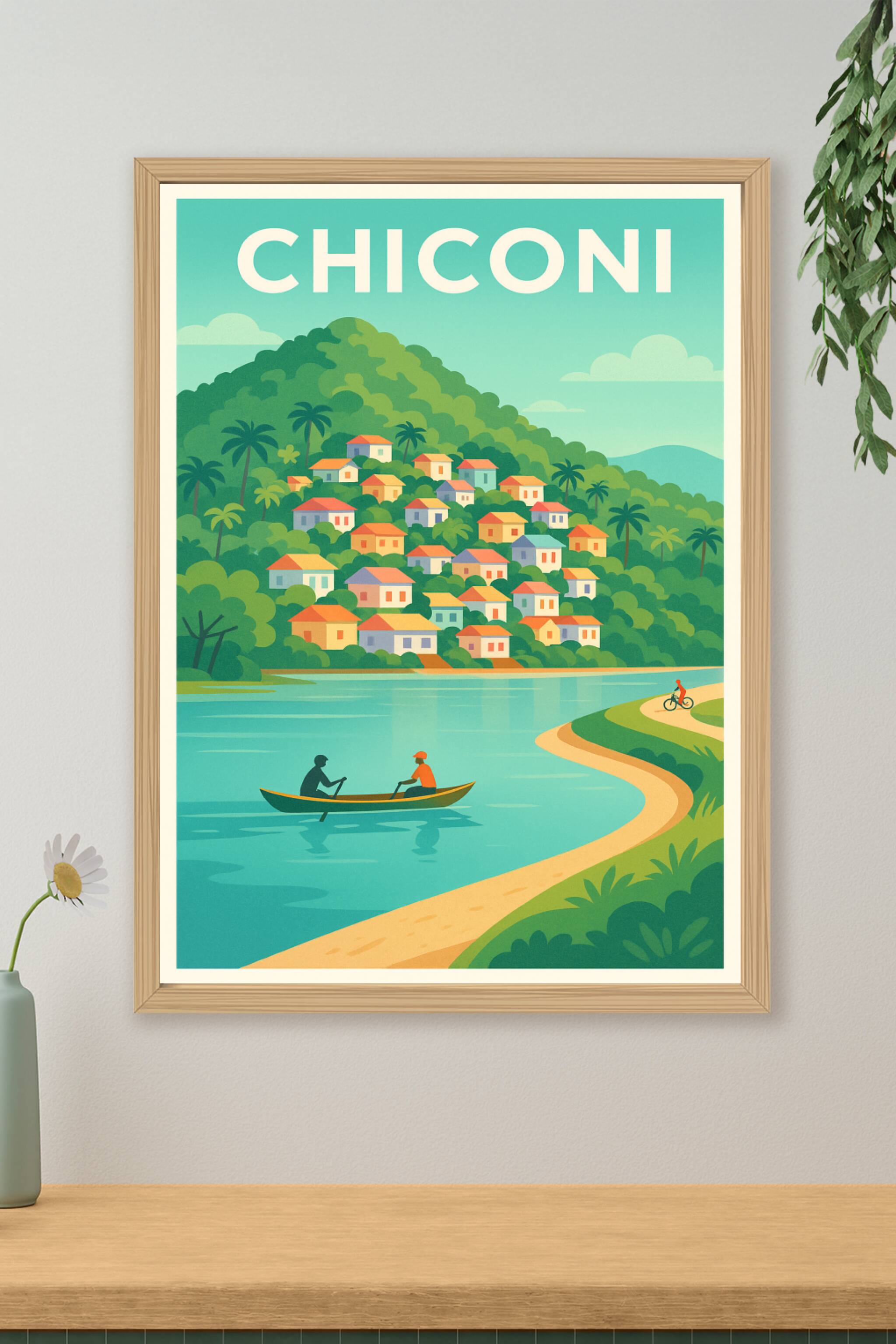 Affiche de Chiconi - Évasion au bord de l'eau