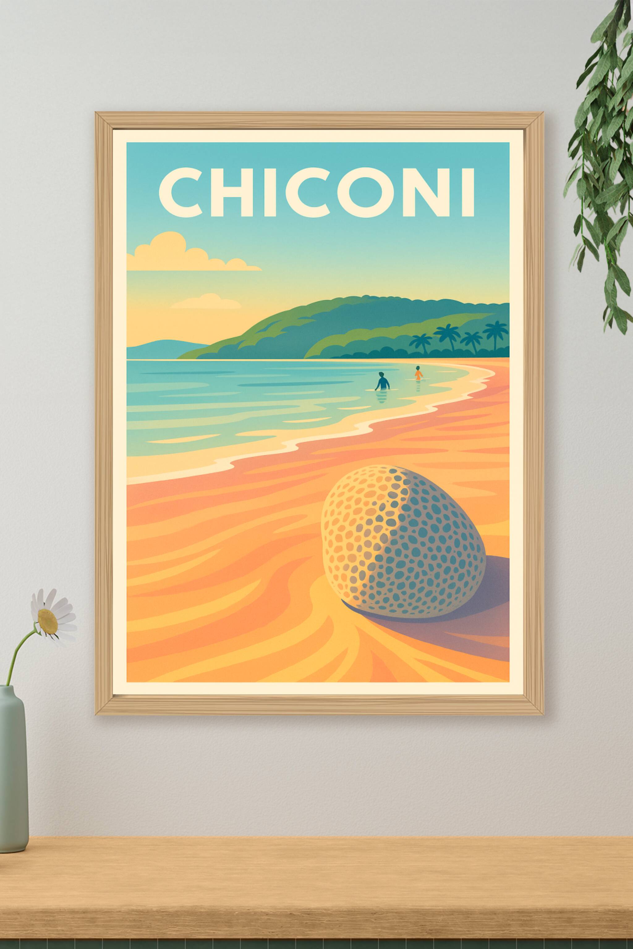 Affiche de Chiconi - Évasion balnéaire tropicale