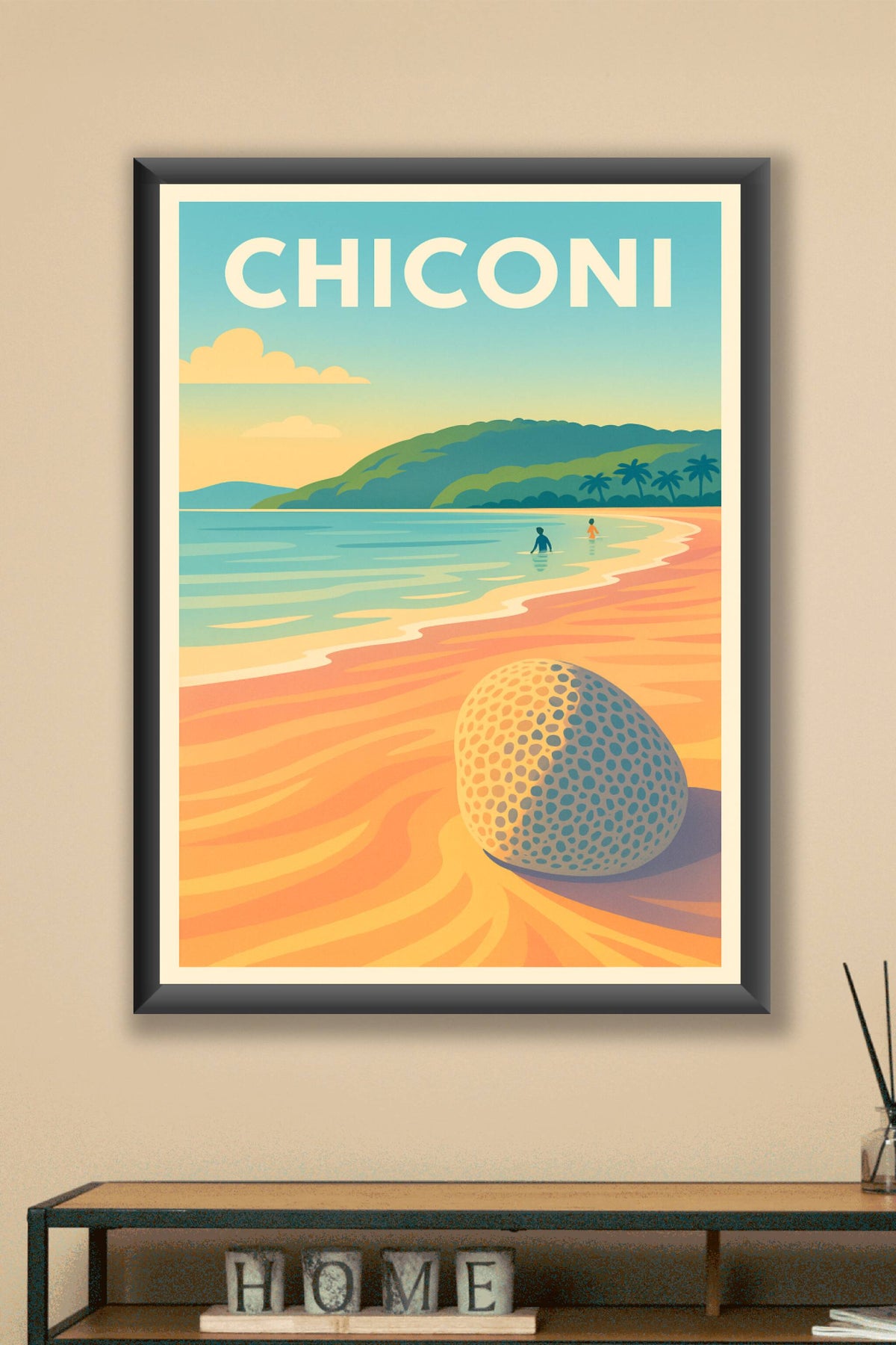 Affiche de Chiconi - Évasion balnéaire tropicale