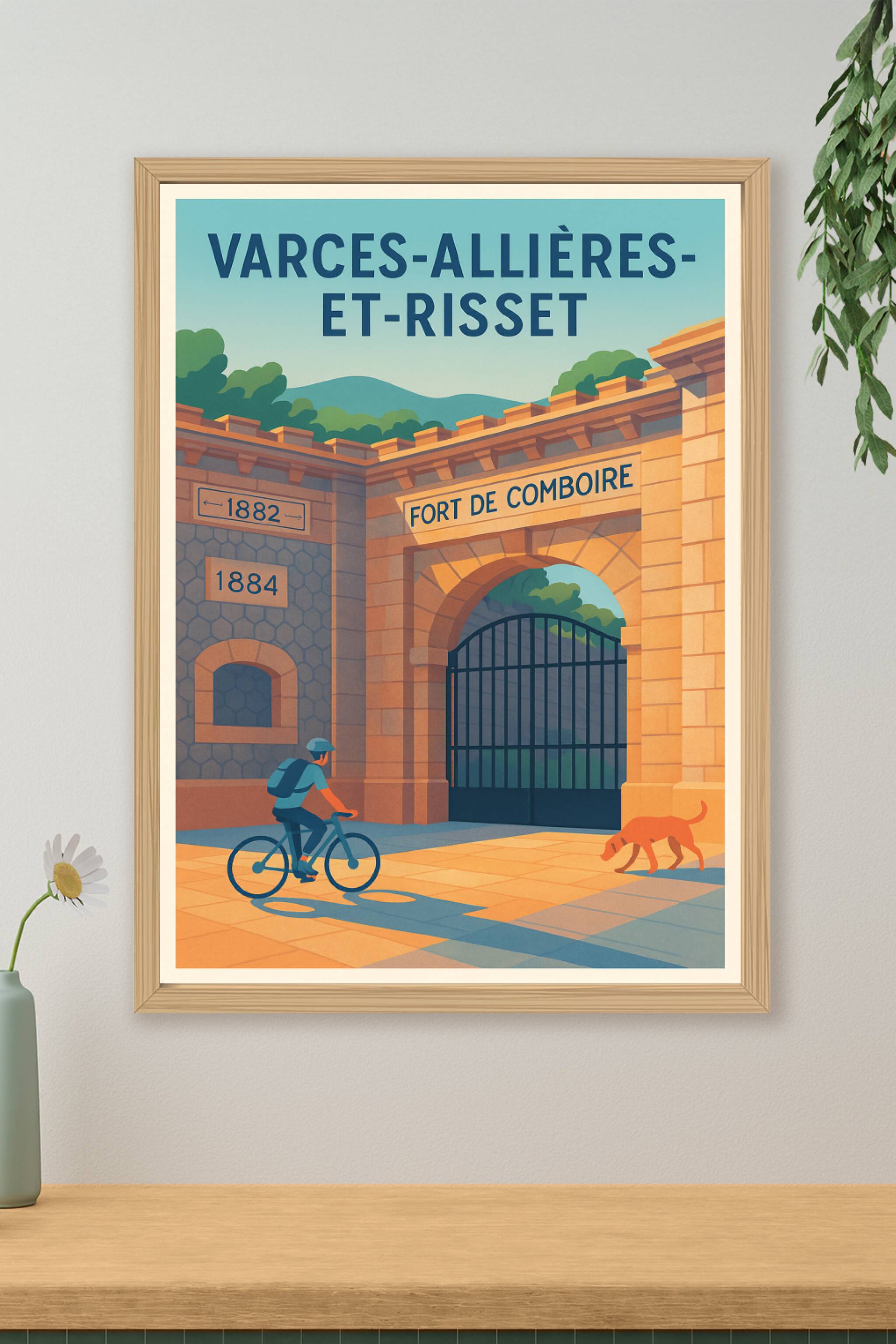 Affiche de Varces-Allières-et-Risset - L'entrée historique du Fort de Comboire