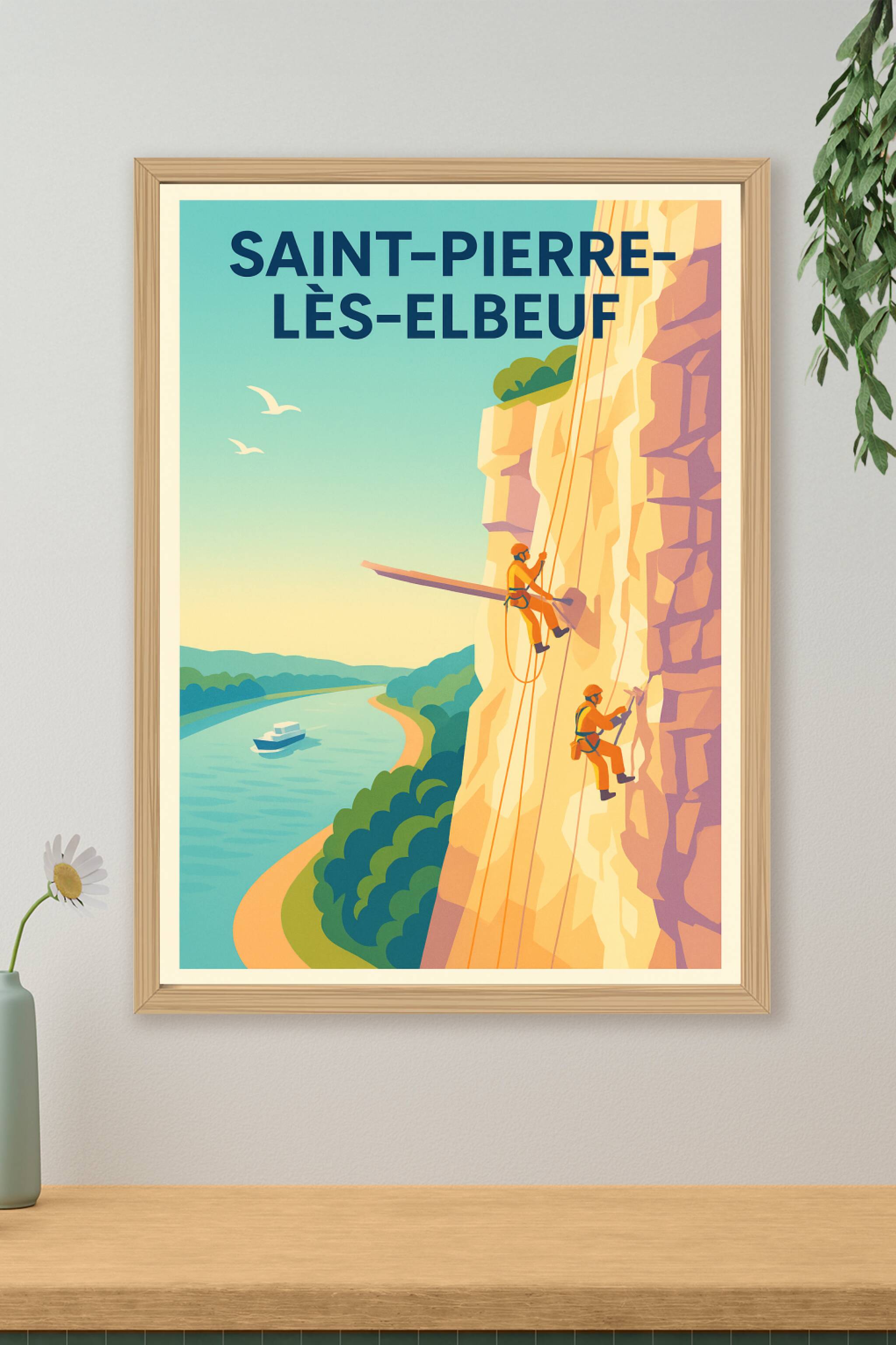 Affiche de Saint-Pierre-lès-Elbeuf - Escalade et nature à l'horizon