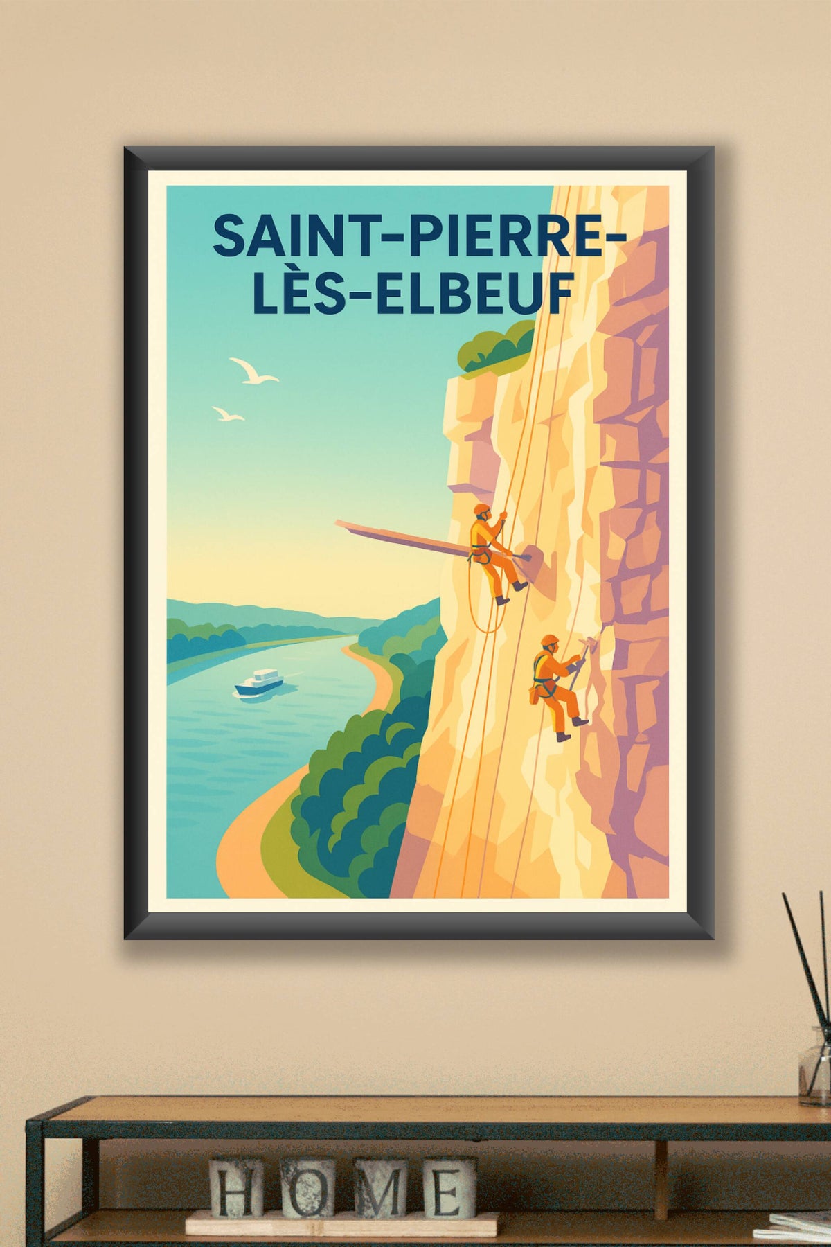 Affiche de Saint-Pierre-lès-Elbeuf - Escalade et nature à l'horizon