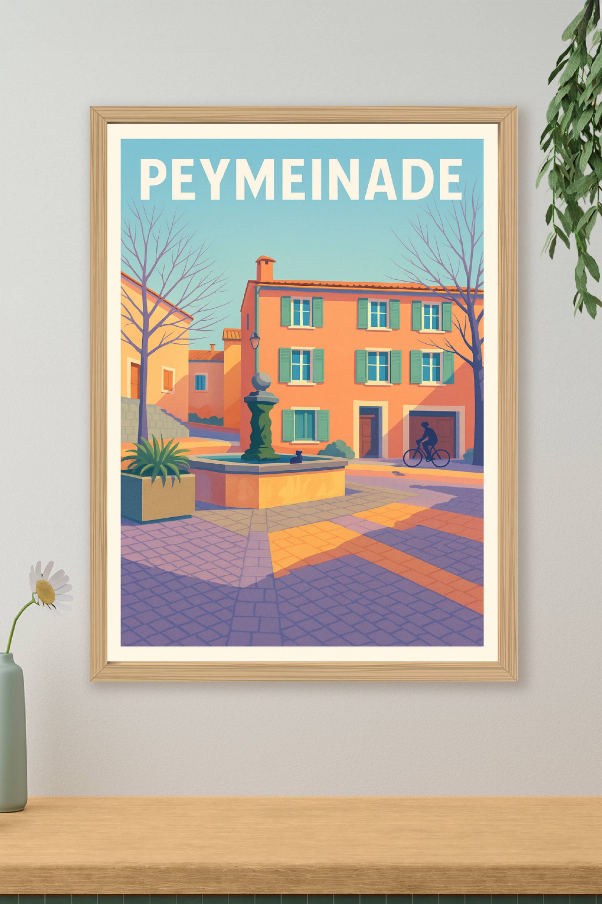 Affiche de Peymeinade - Charme authentique et lumière méditerranéenne
