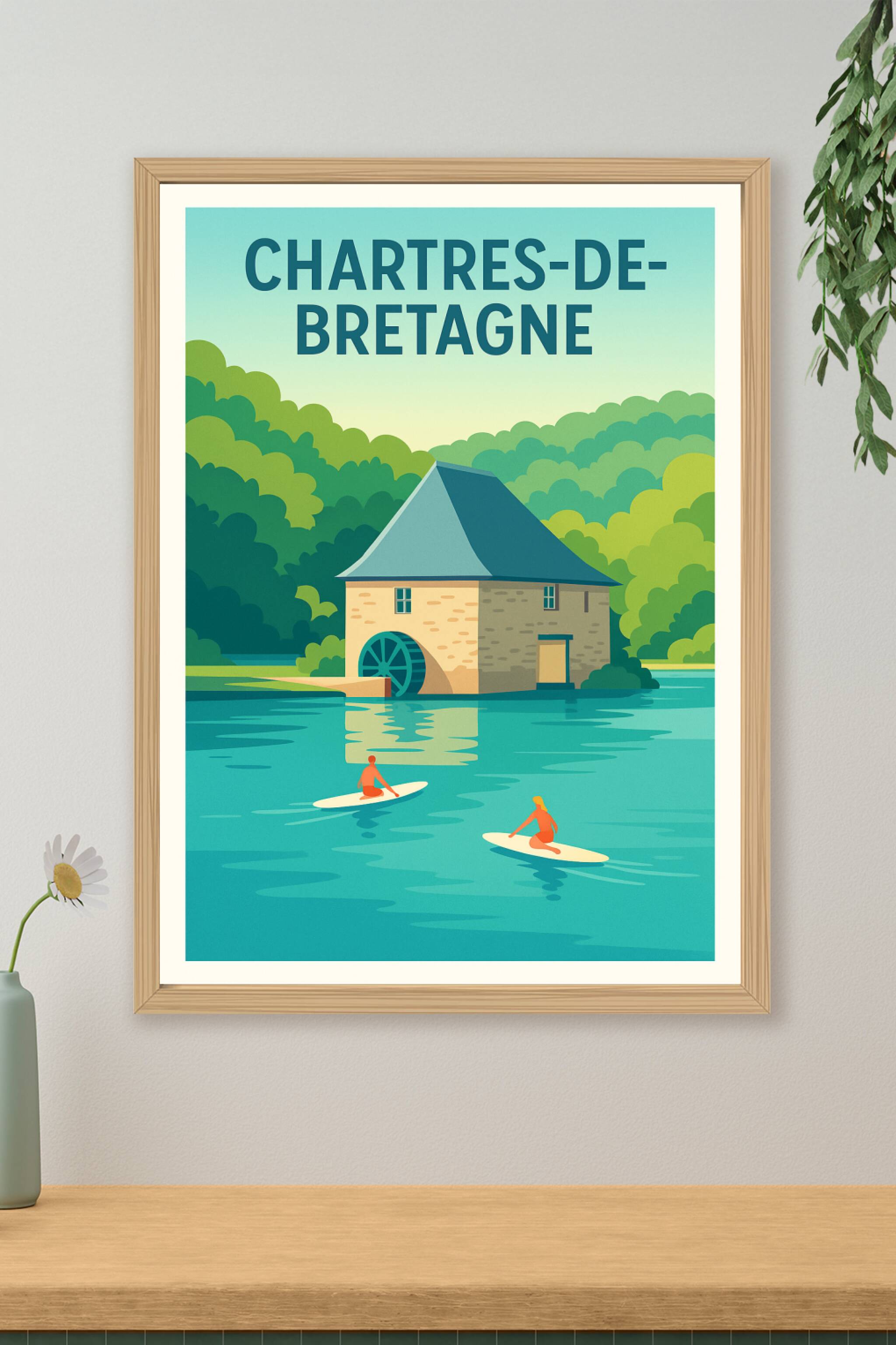 Affiche de Chartres-de-Bretagne - Évasion Nature et Douceur d'Eau