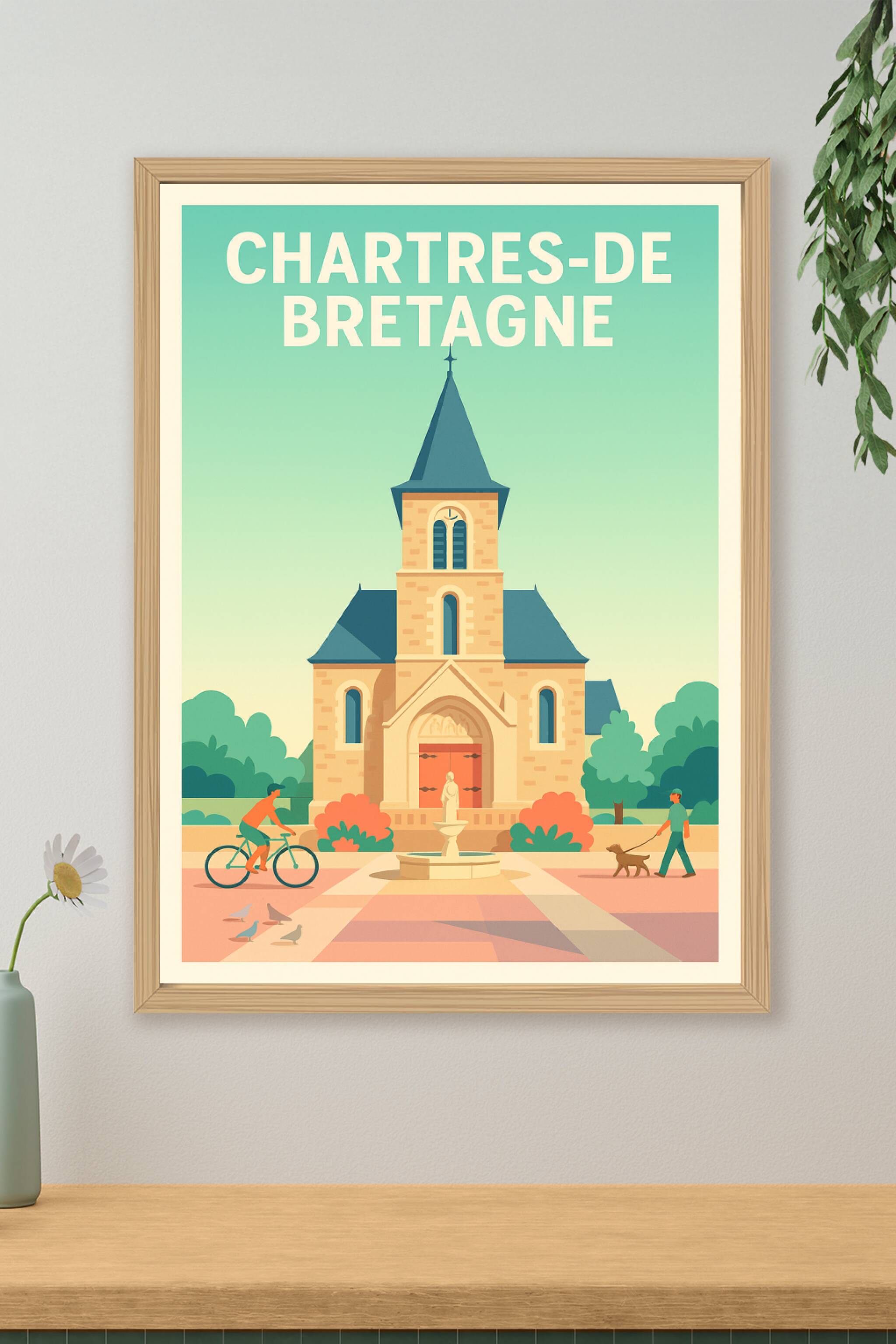 Affiche de Chartres-de-Bretagne - Charme et sérénité bretons
