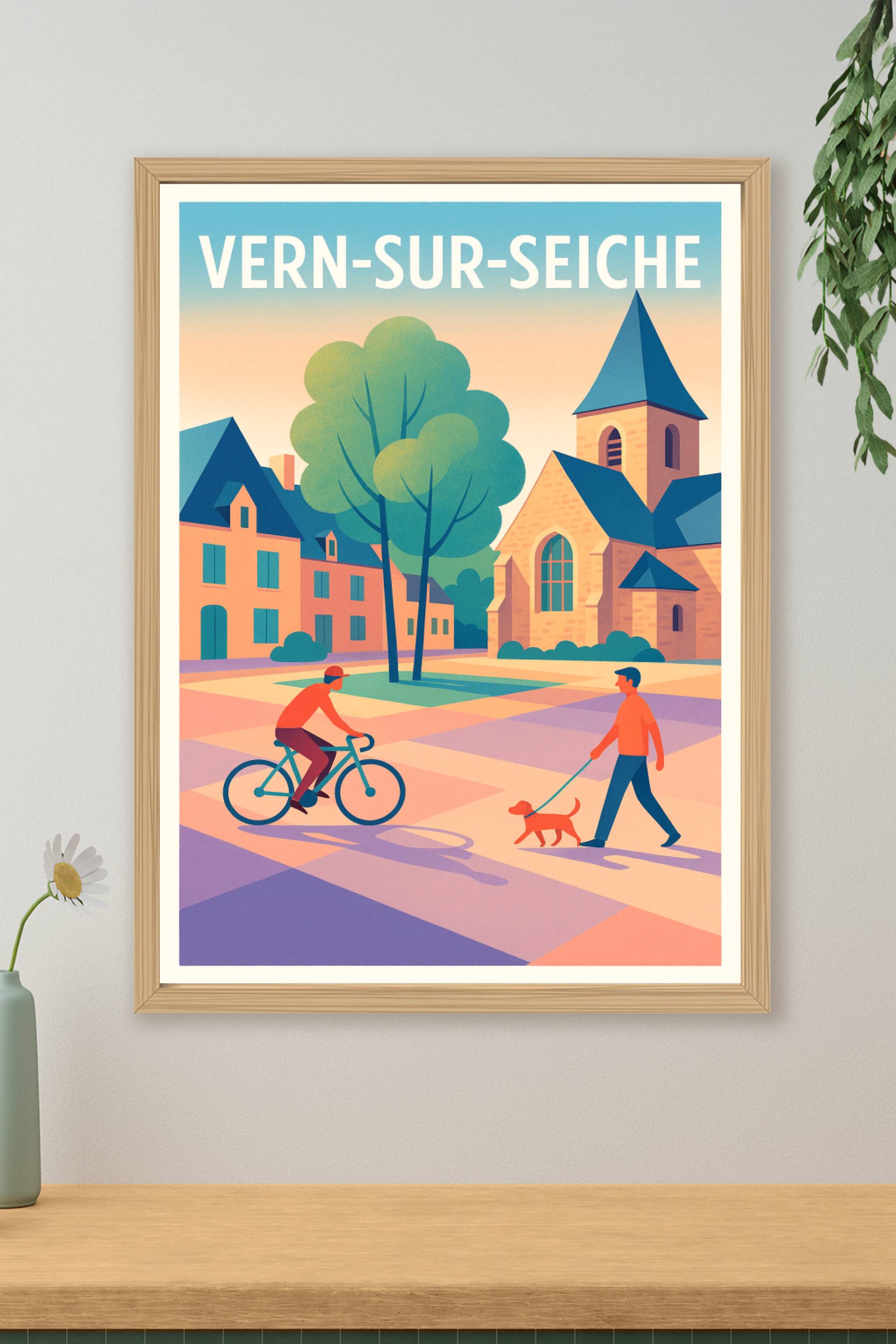 Affiche de Vern-sur-Seiche - Charme et Sérénité au Coeur du Village