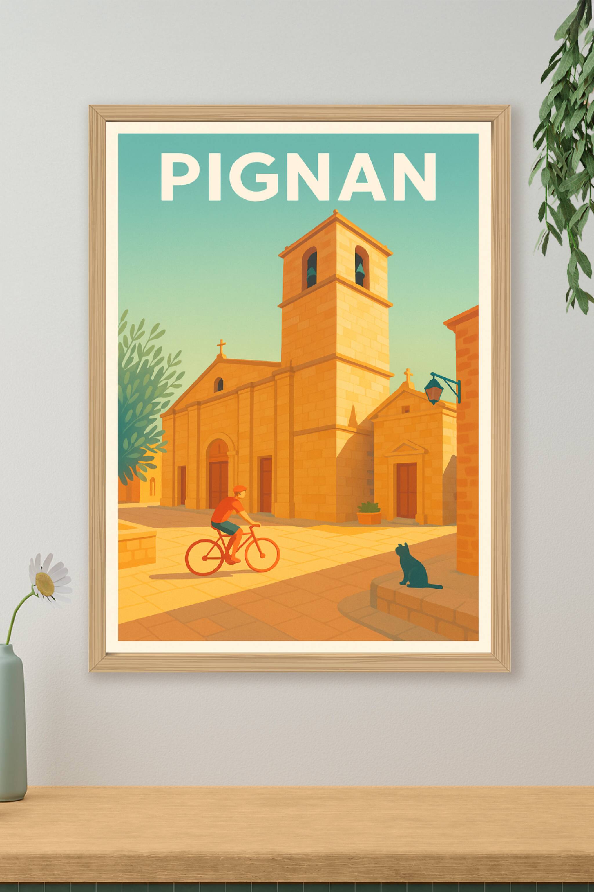 Affiche de Pignan - Douce lumière méditerranéenne