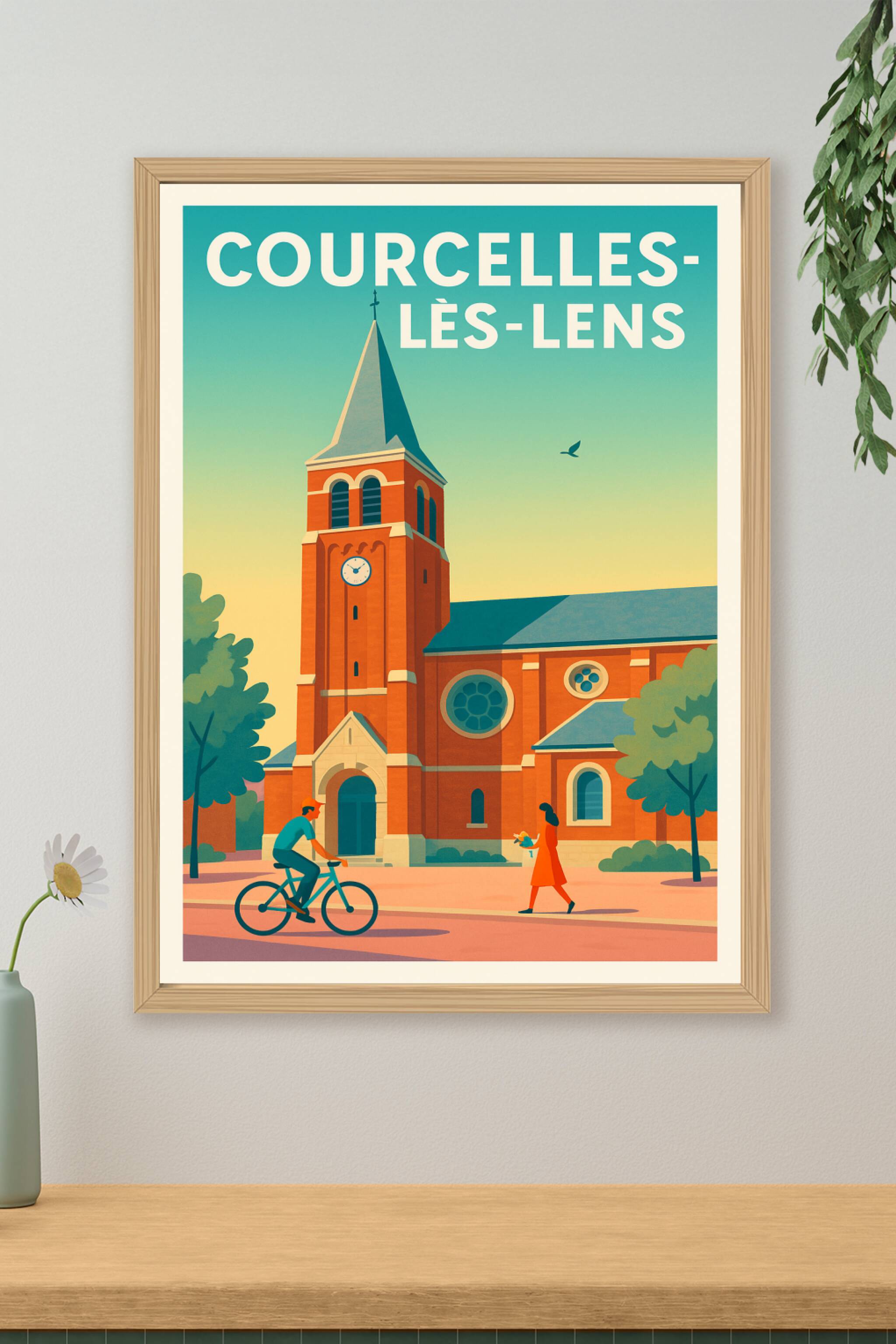 Affiche de Courcelles-lès-Lens - Un coin de charme au cœur du Pas-de-Calais