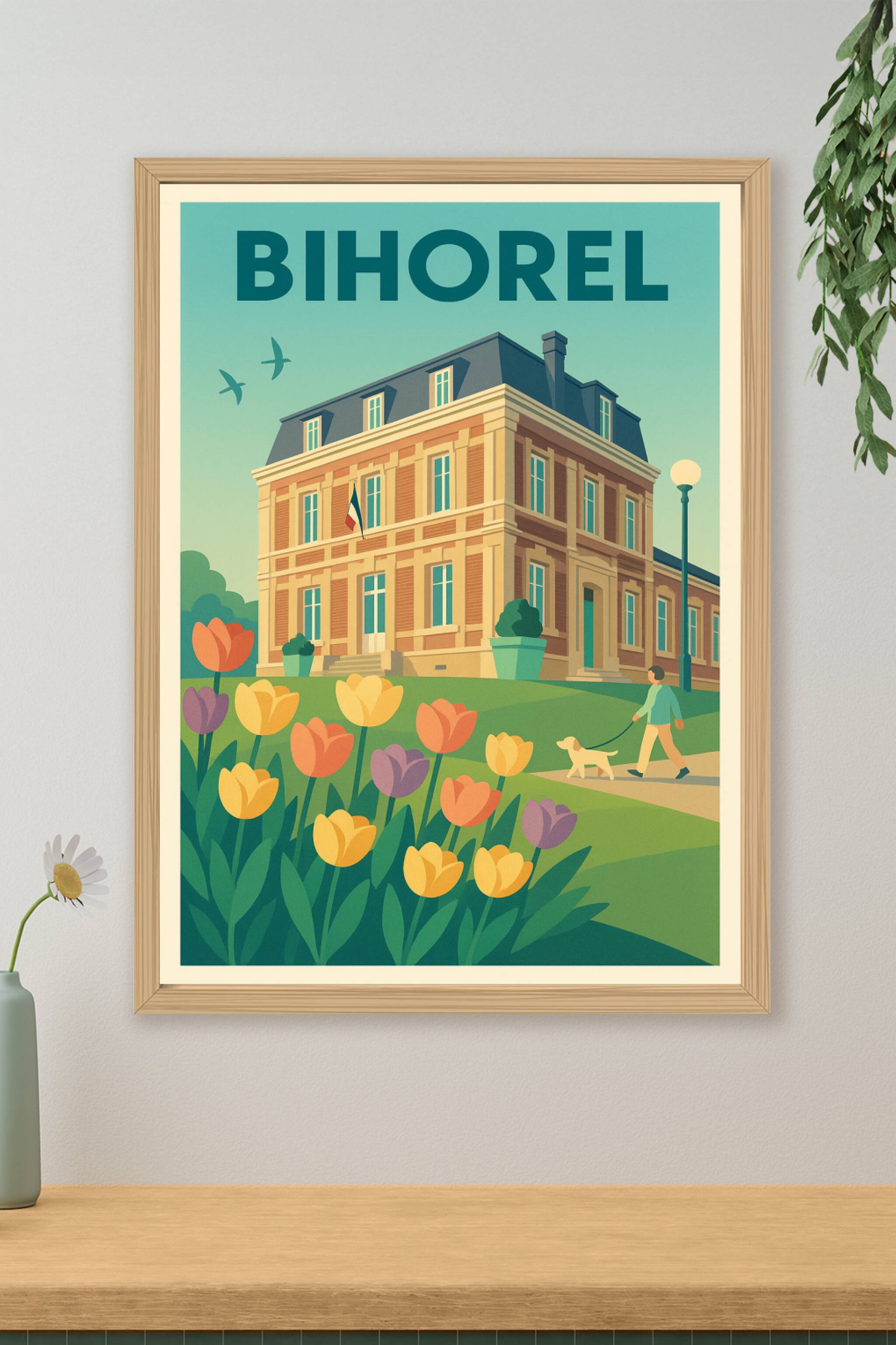 Affiche de Bihorel - Charme et sérénité au cœur de la Normandie