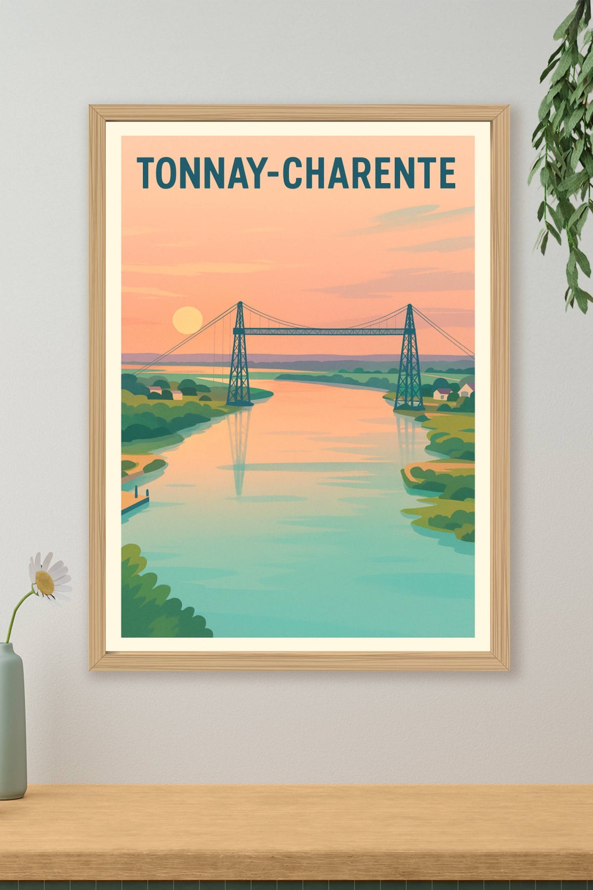 Affiche de Tonnay-Charente - Douceur et élégance au fil de l'eau