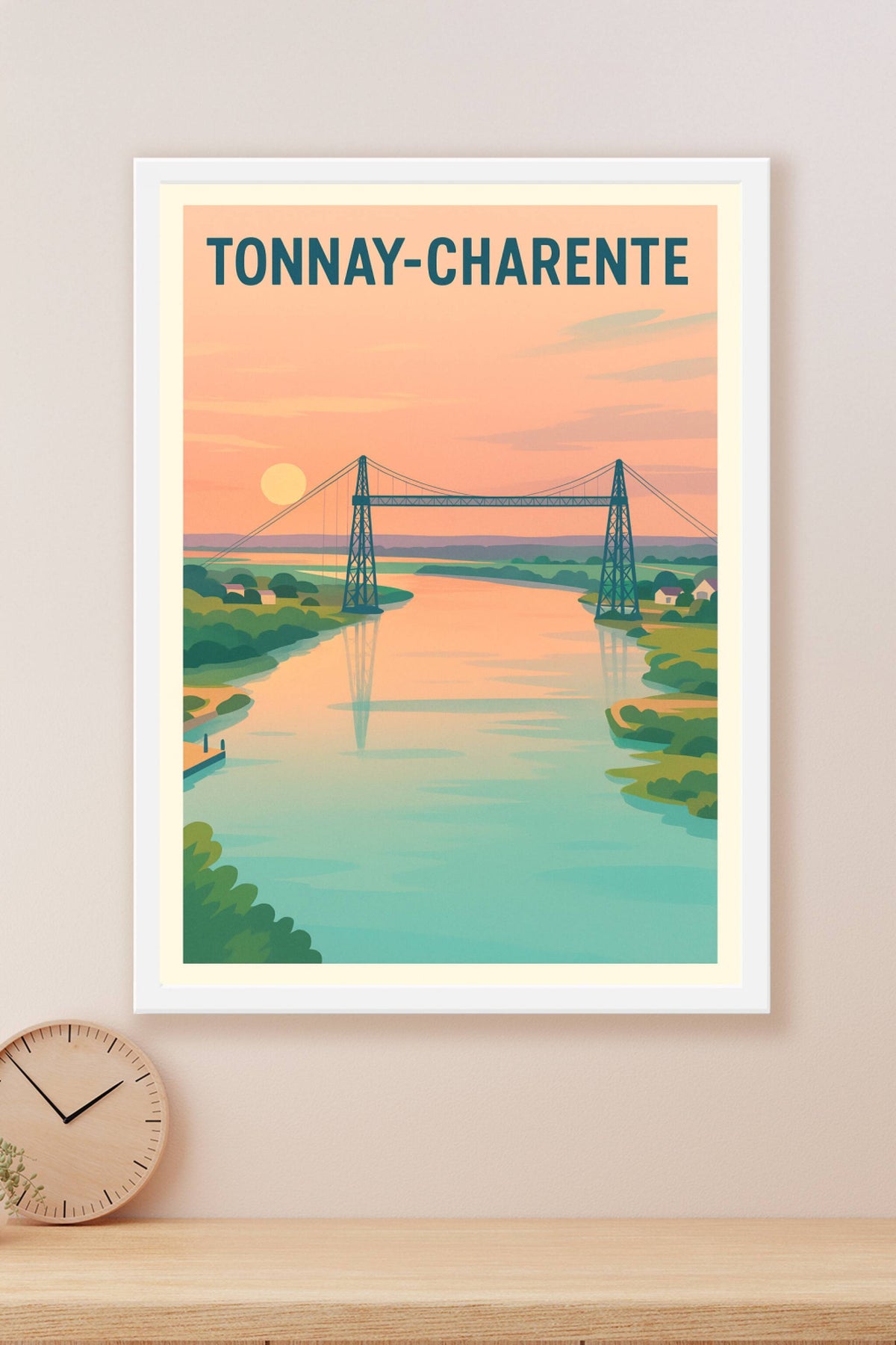 Affiche de Tonnay-Charente - Douceur et élégance au fil de l'eau