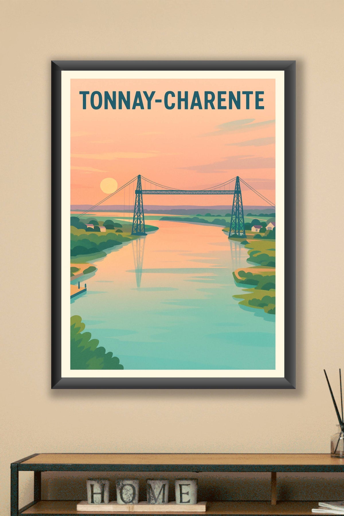 Affiche de Tonnay-Charente - Douceur et élégance au fil de l'eau