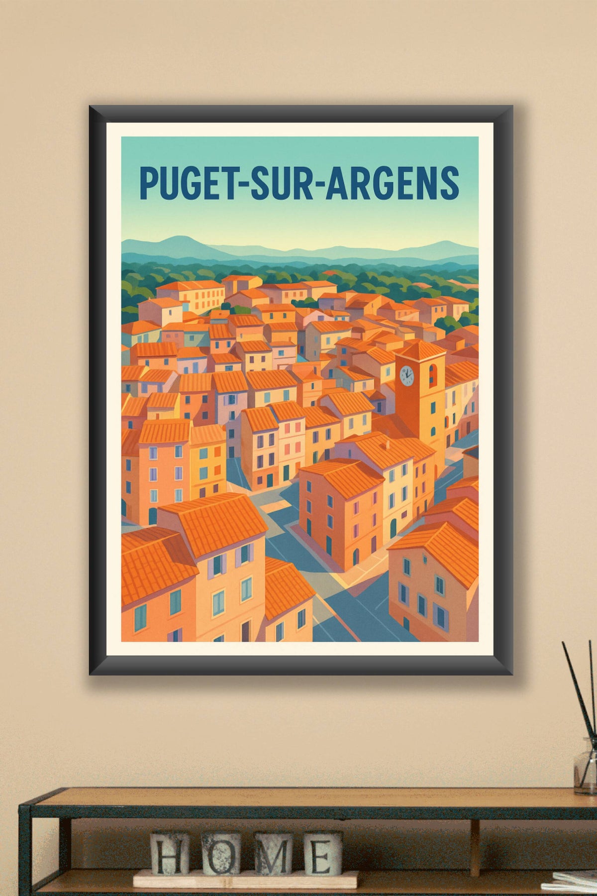 Affiche de Puget-sur-Argens - Charme provençal ensoleillé