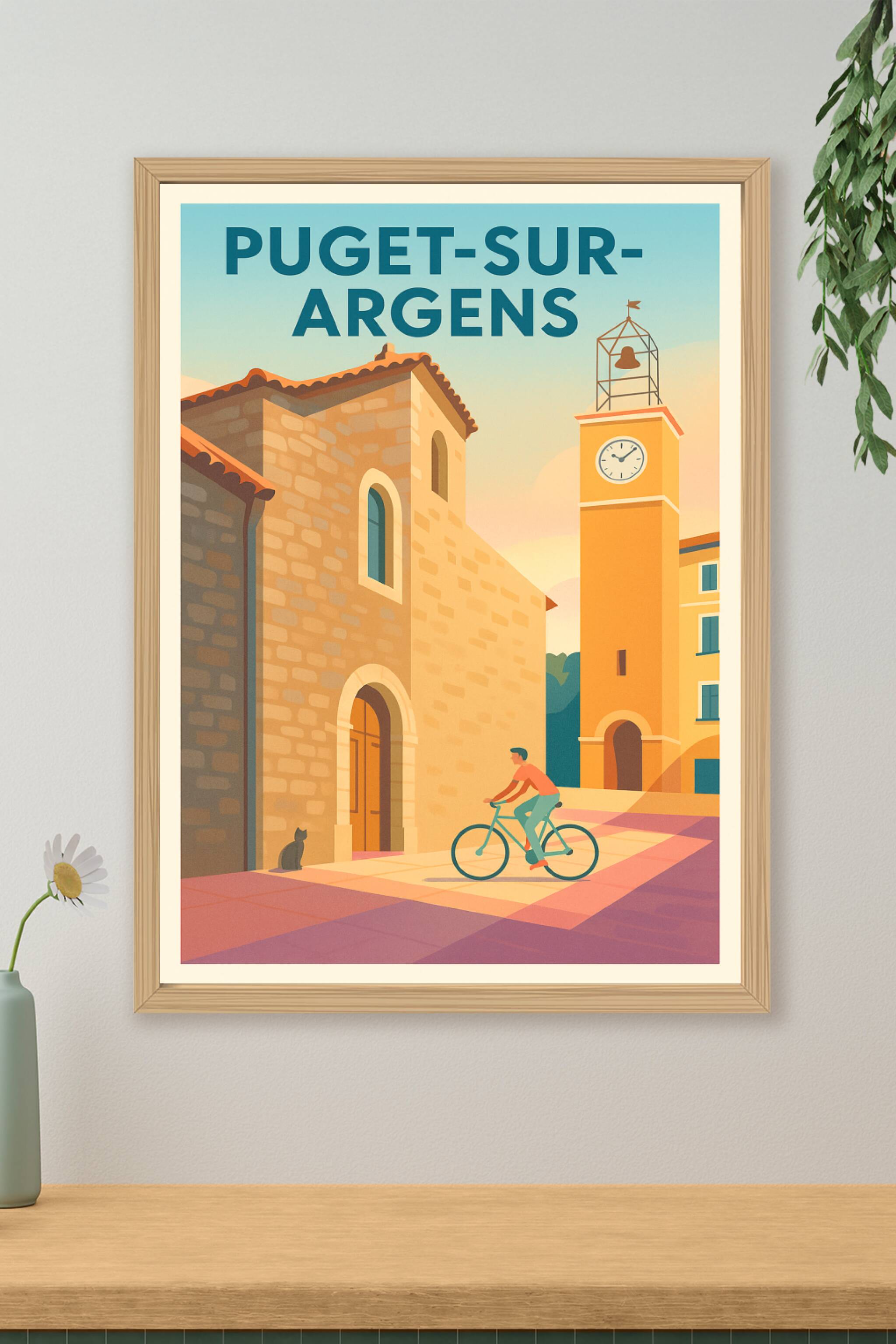 Affiche de Puget-sur-Argens - Charme provençal en douceur
