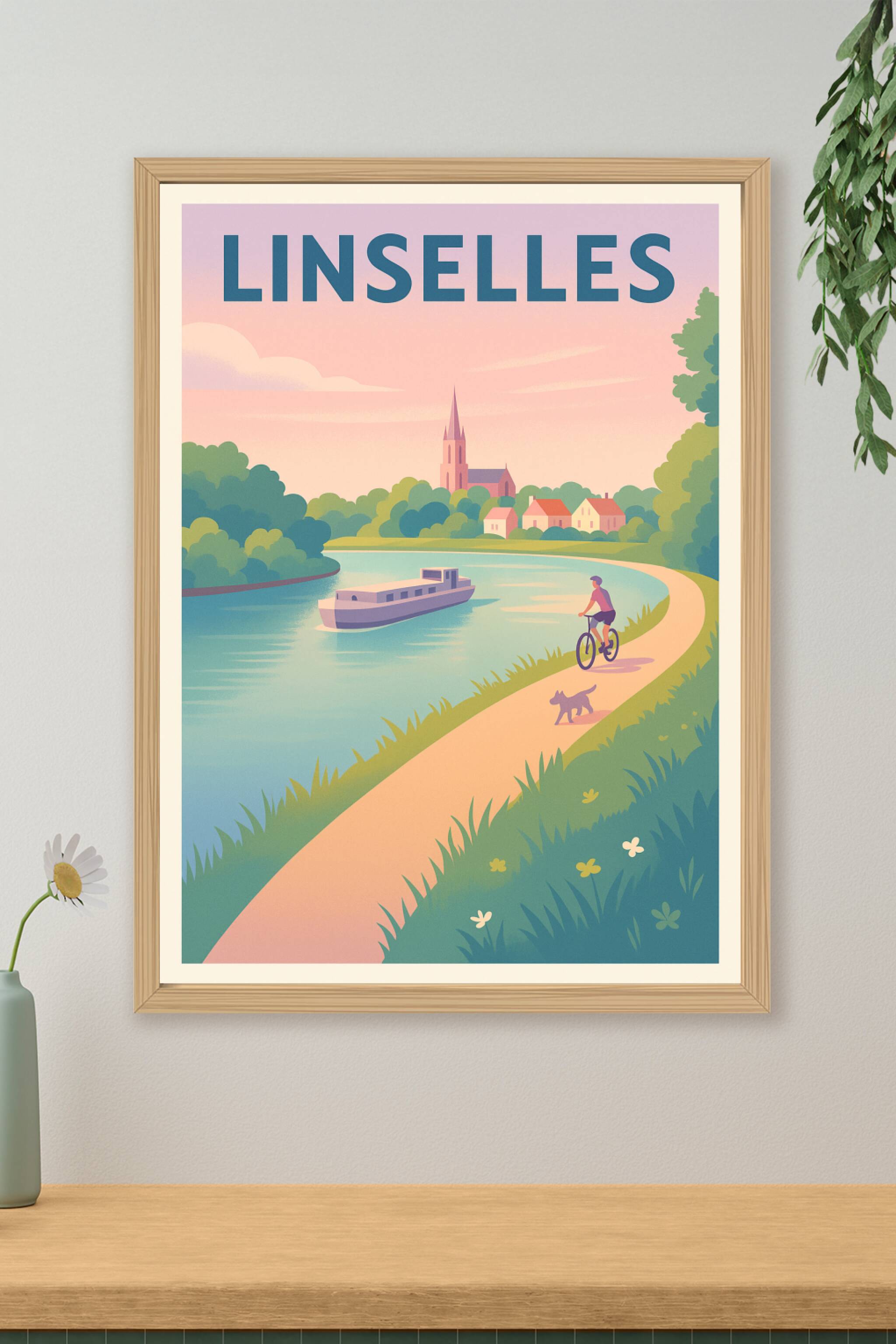 Affiche de Linselles - Promenade bucolique au fil de l'eau